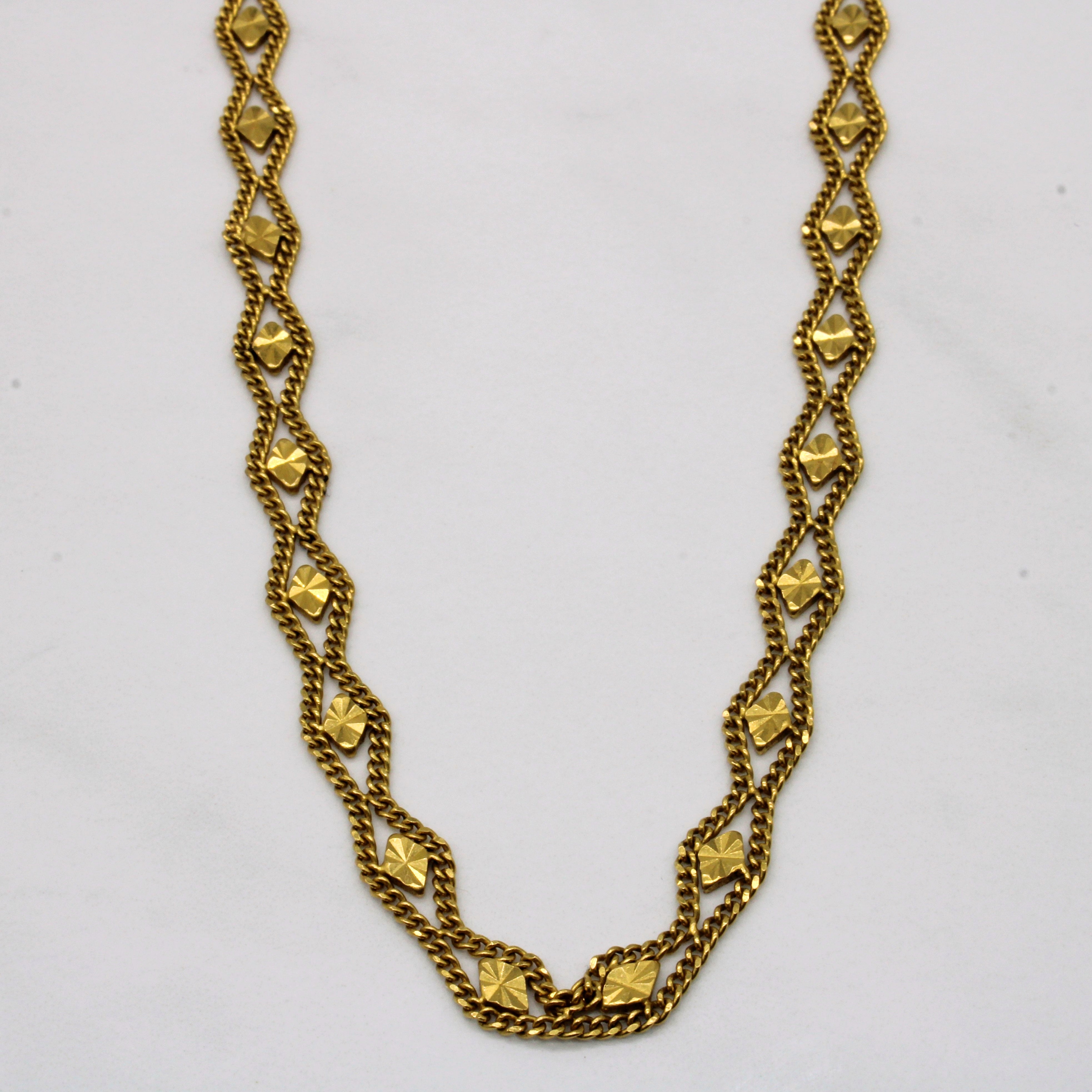 22k Yellow Gold Necklace | 20" |