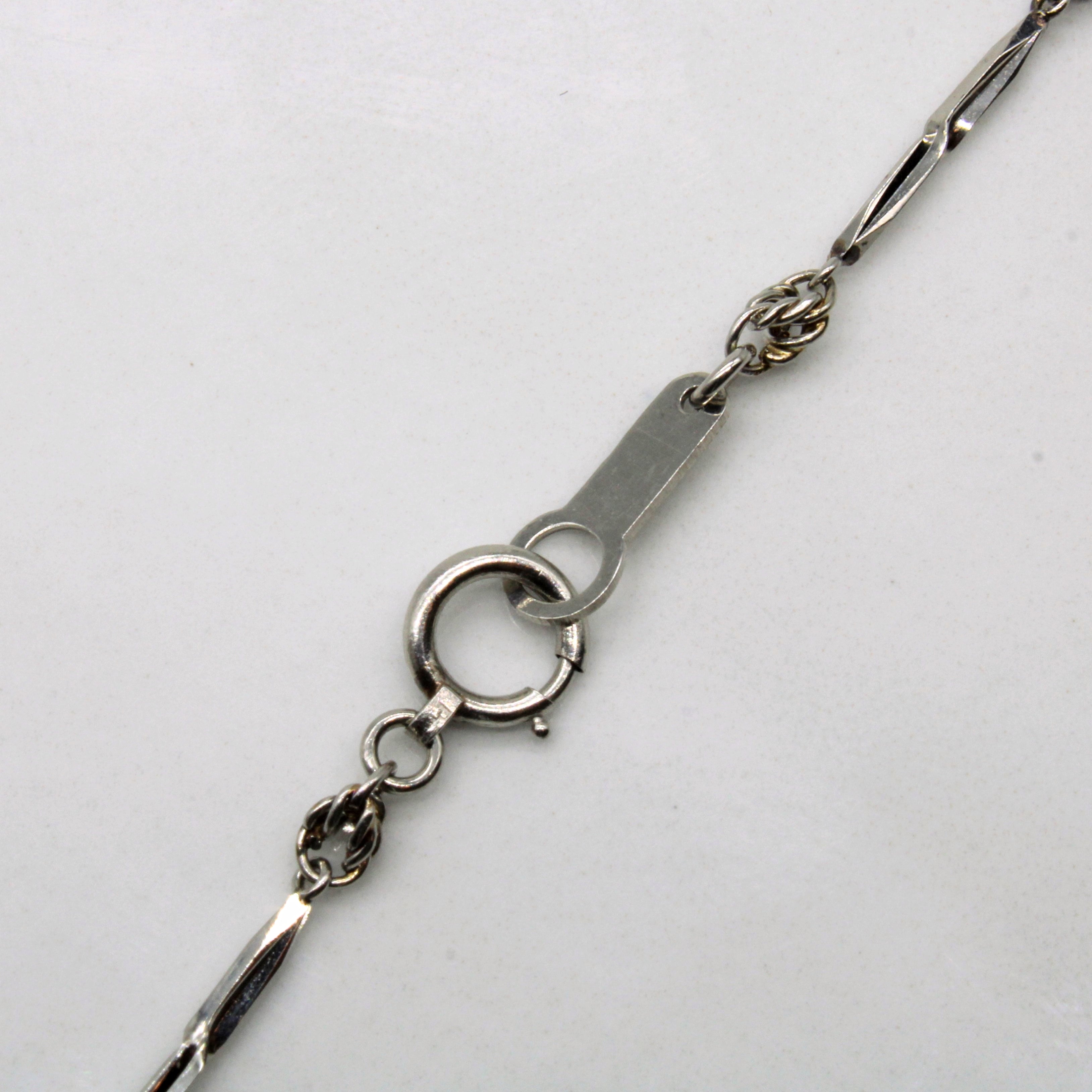 Platinum Link Necklace | 16" |