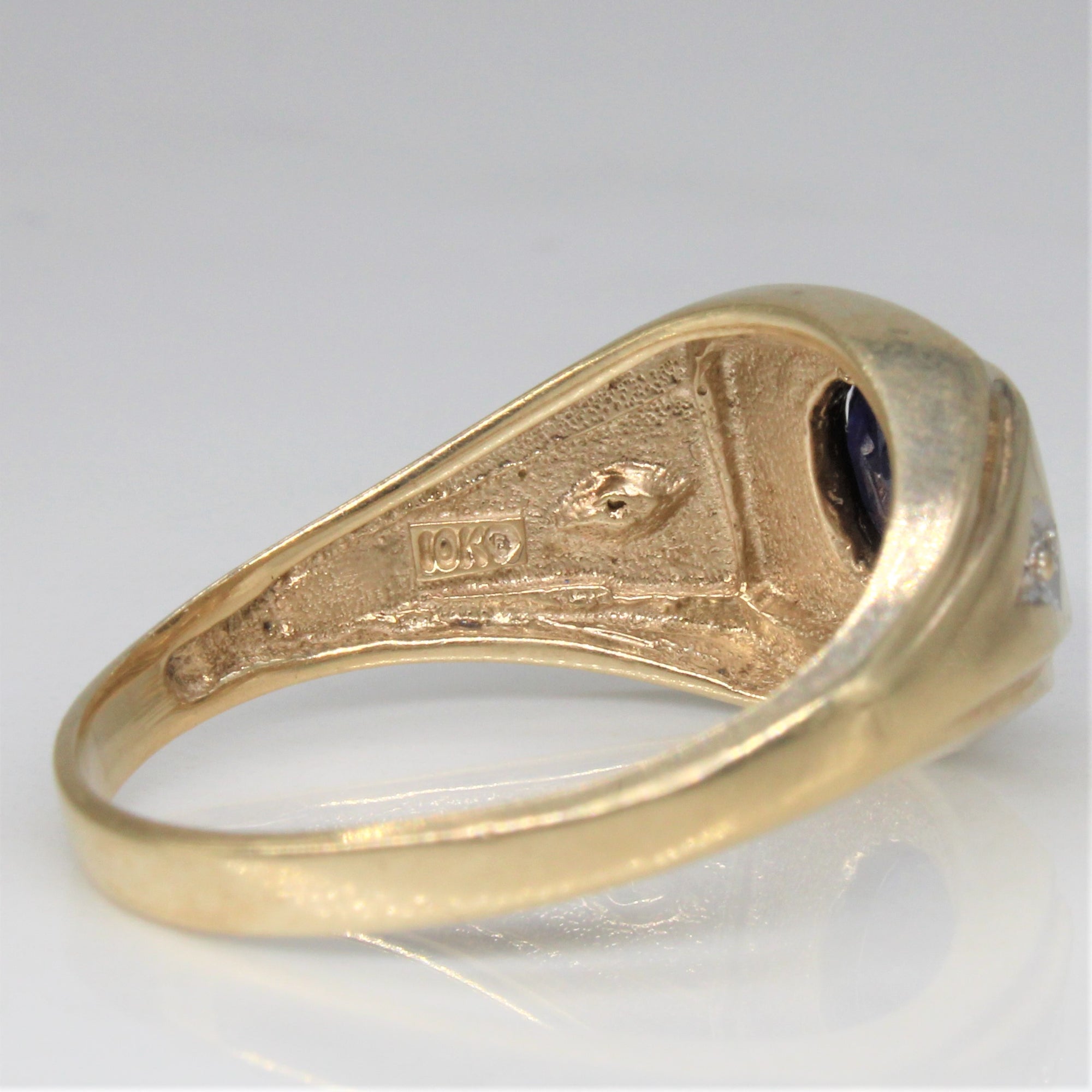 Sapphire & Diamond Ring | 0.75ct, 0.01ctw | SZ 10.75 |