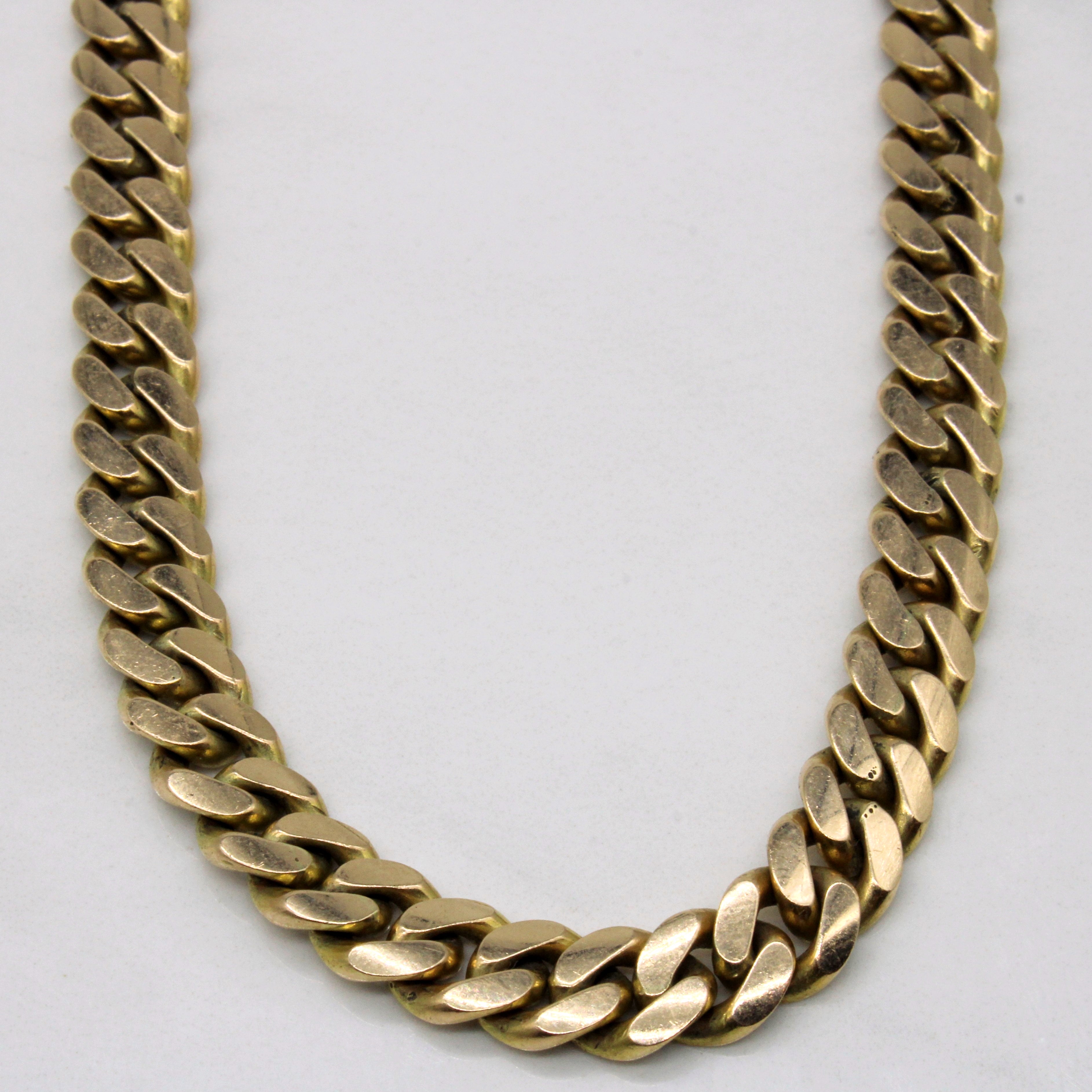 10k Yellow Gold Cuban Link Chain | 22