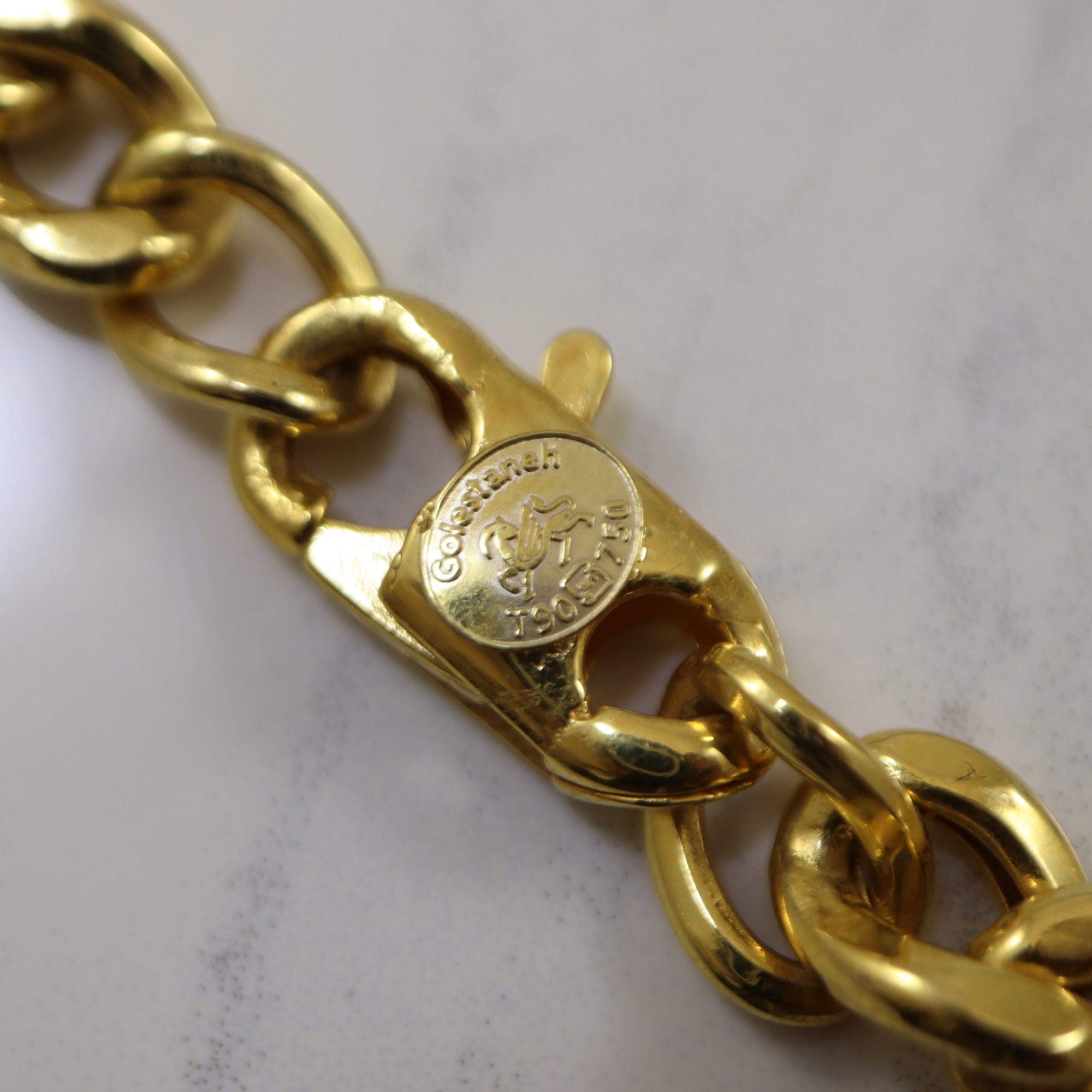 Yellow Gold Curb Chain Bracelet | 8