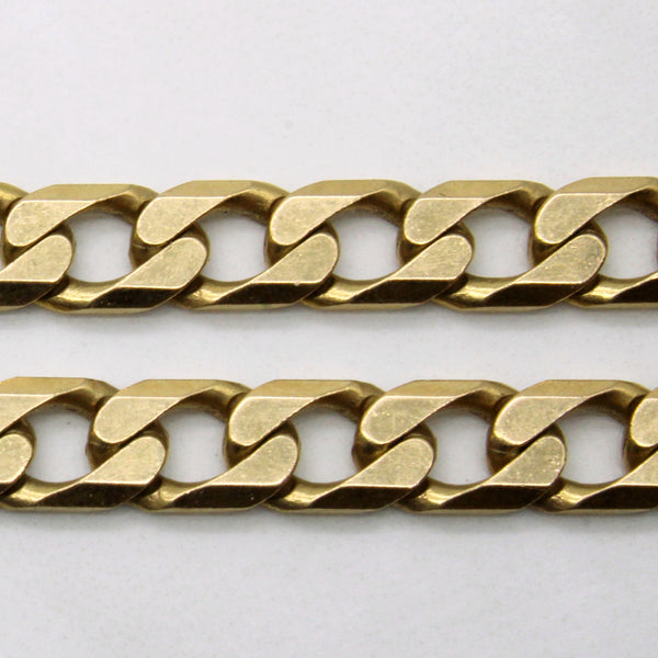 9k Yellow Gold Curb Link Chain | 18