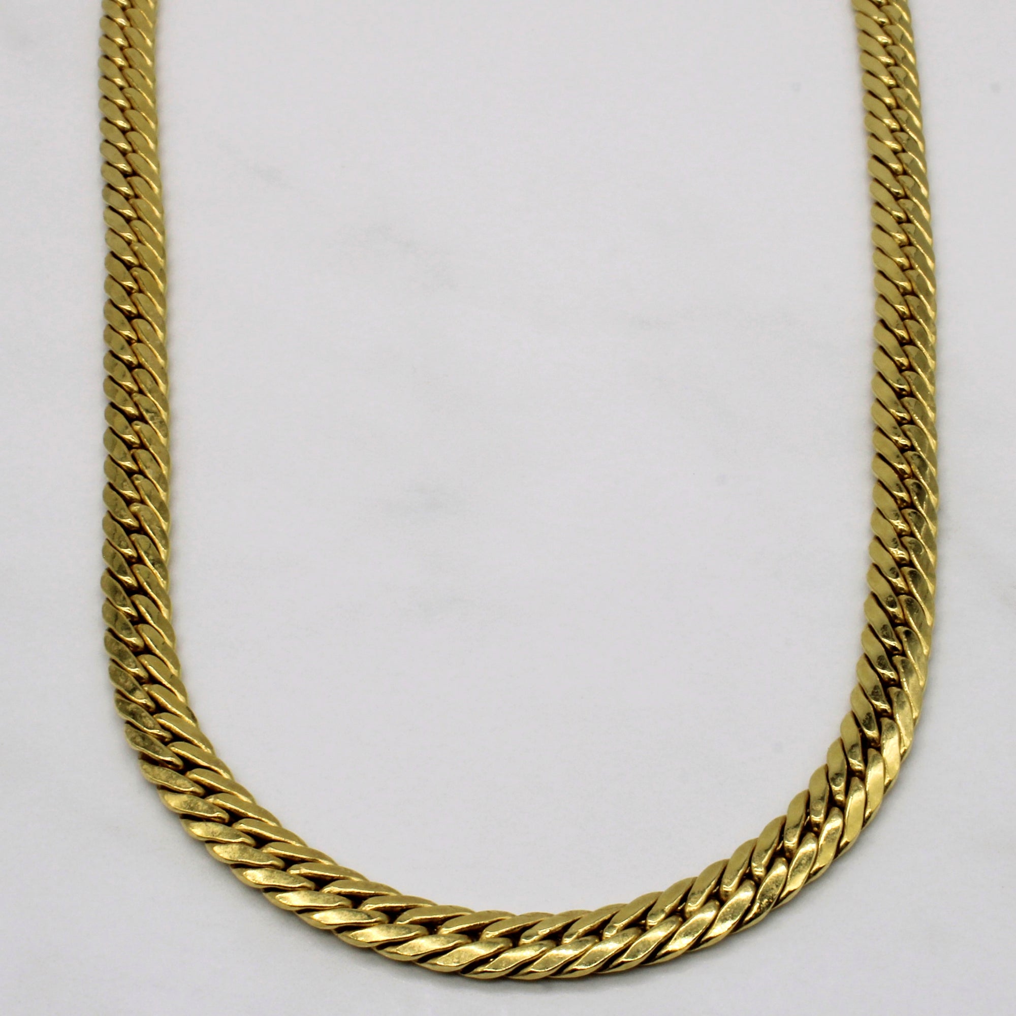 18k Yellow Gold Cuban Link Chain | 18