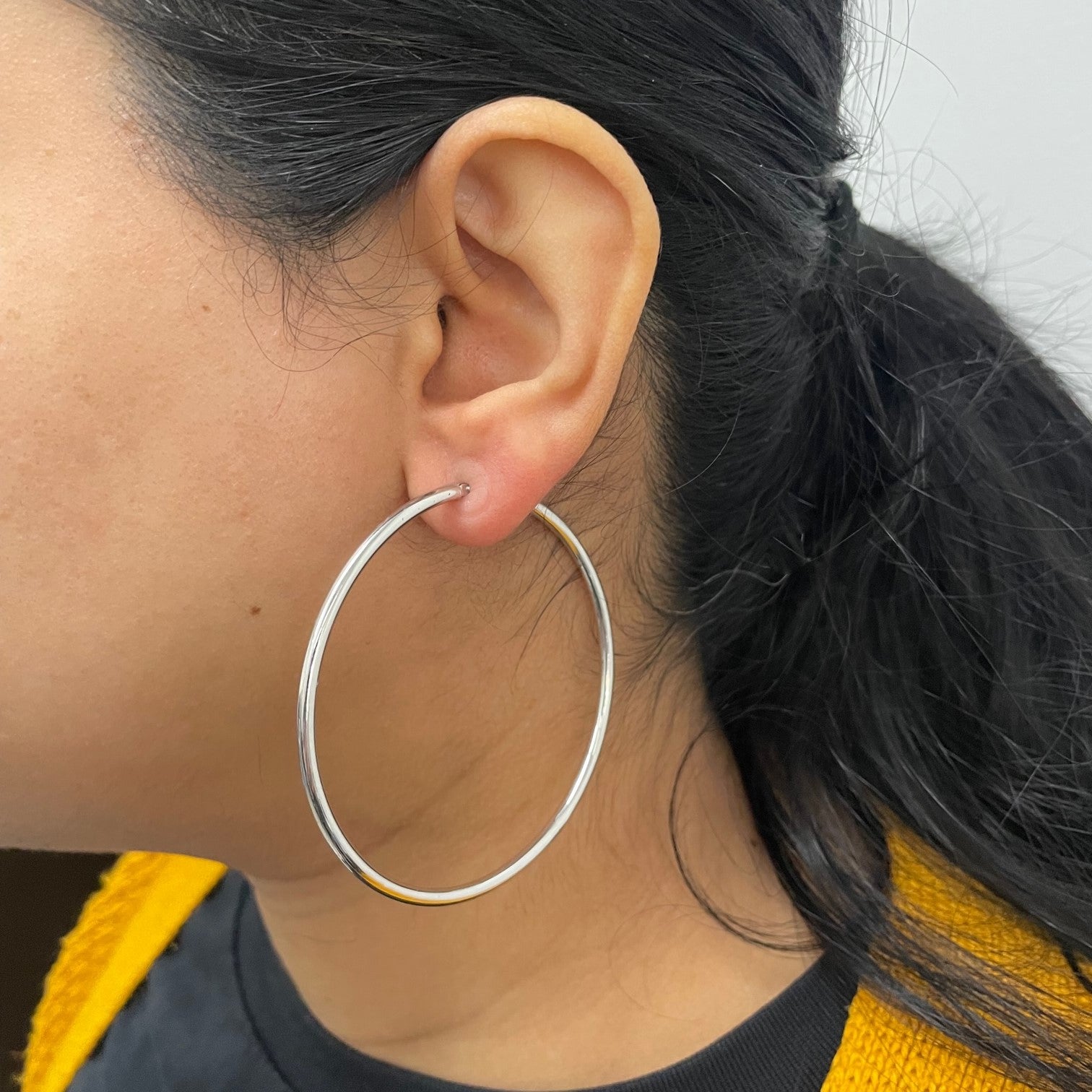 Plain Hoop Earrings