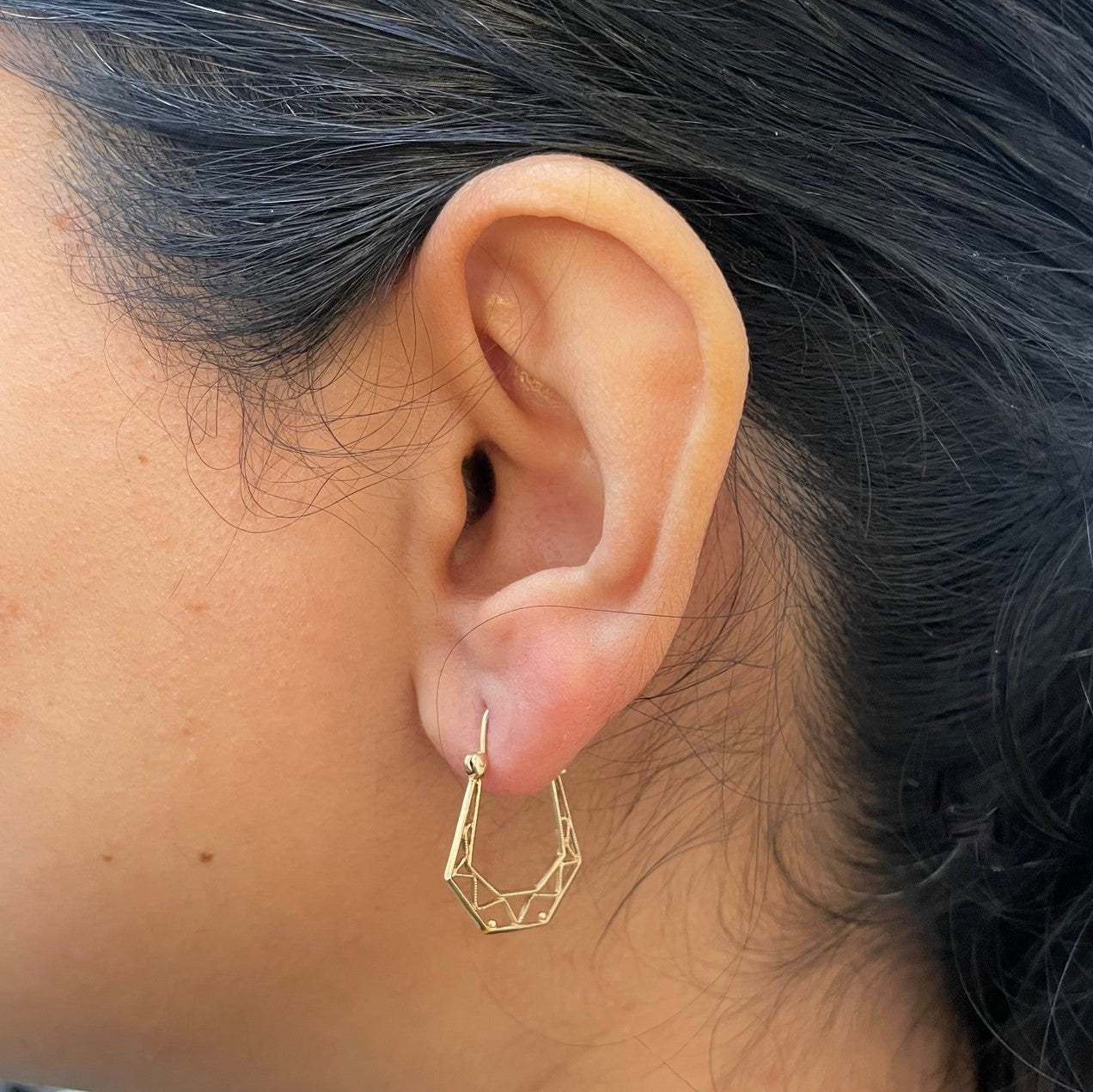 Textured Hoop Earrings