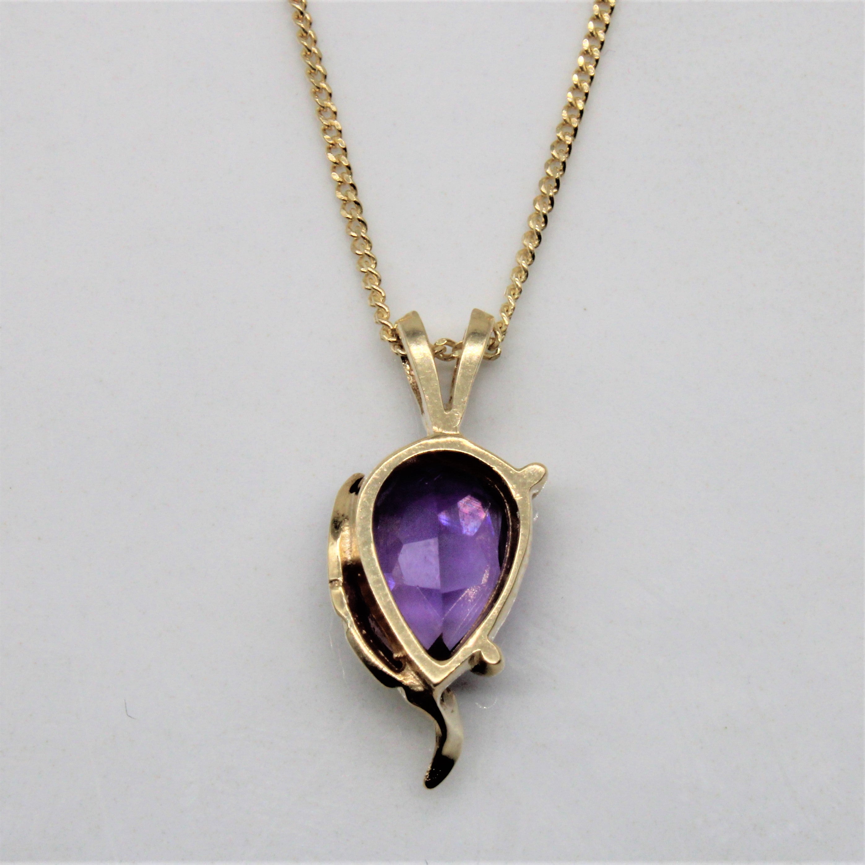 Amethyst Pendant Necklace | 1.00ct | 16" |