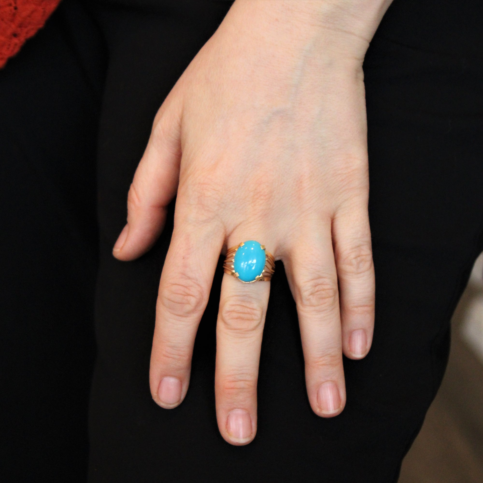 Turquoise Cocktail Ring | 8.20ct | SZ 8.75 |