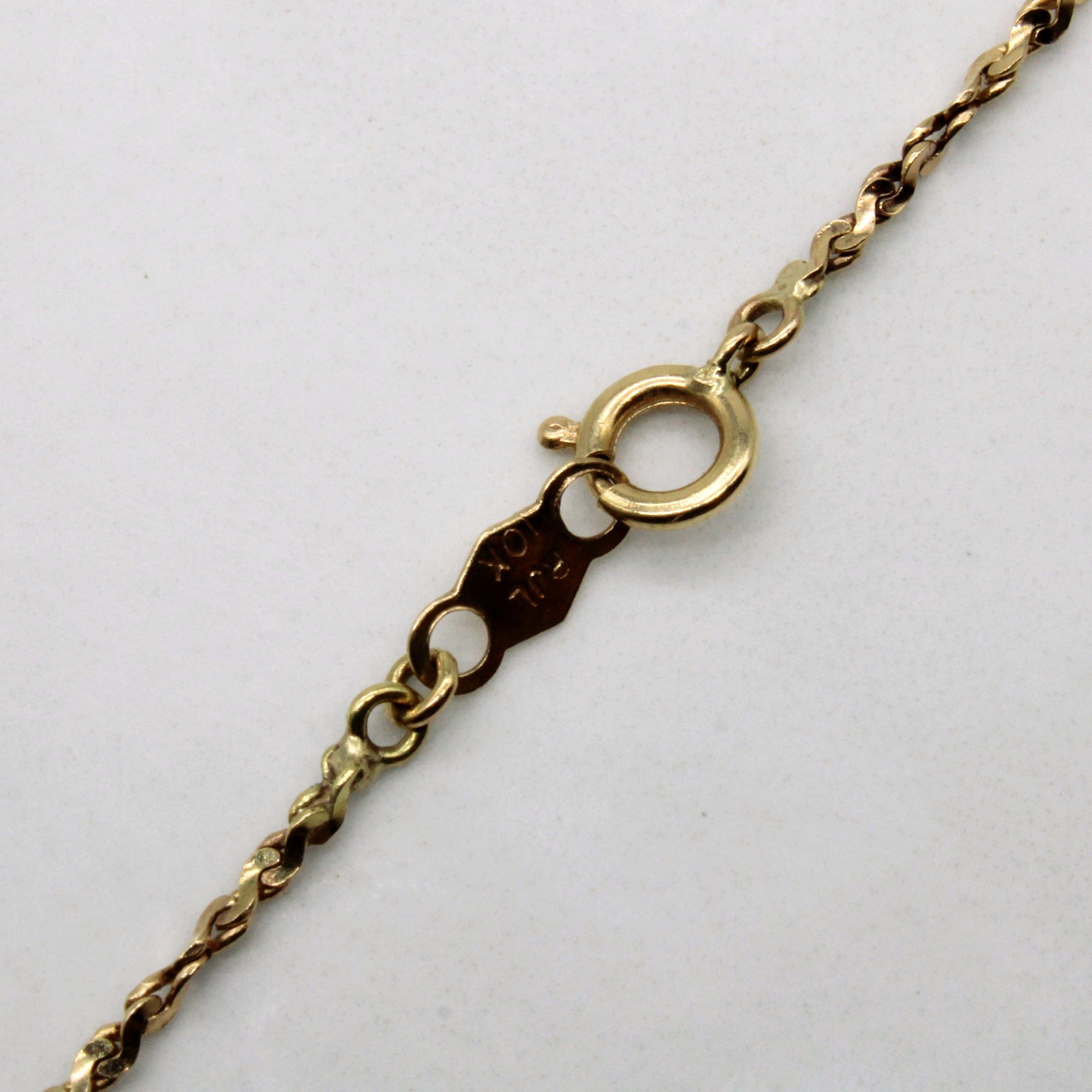 10k Yellow Gold Twisted Serpentine Chain | 20