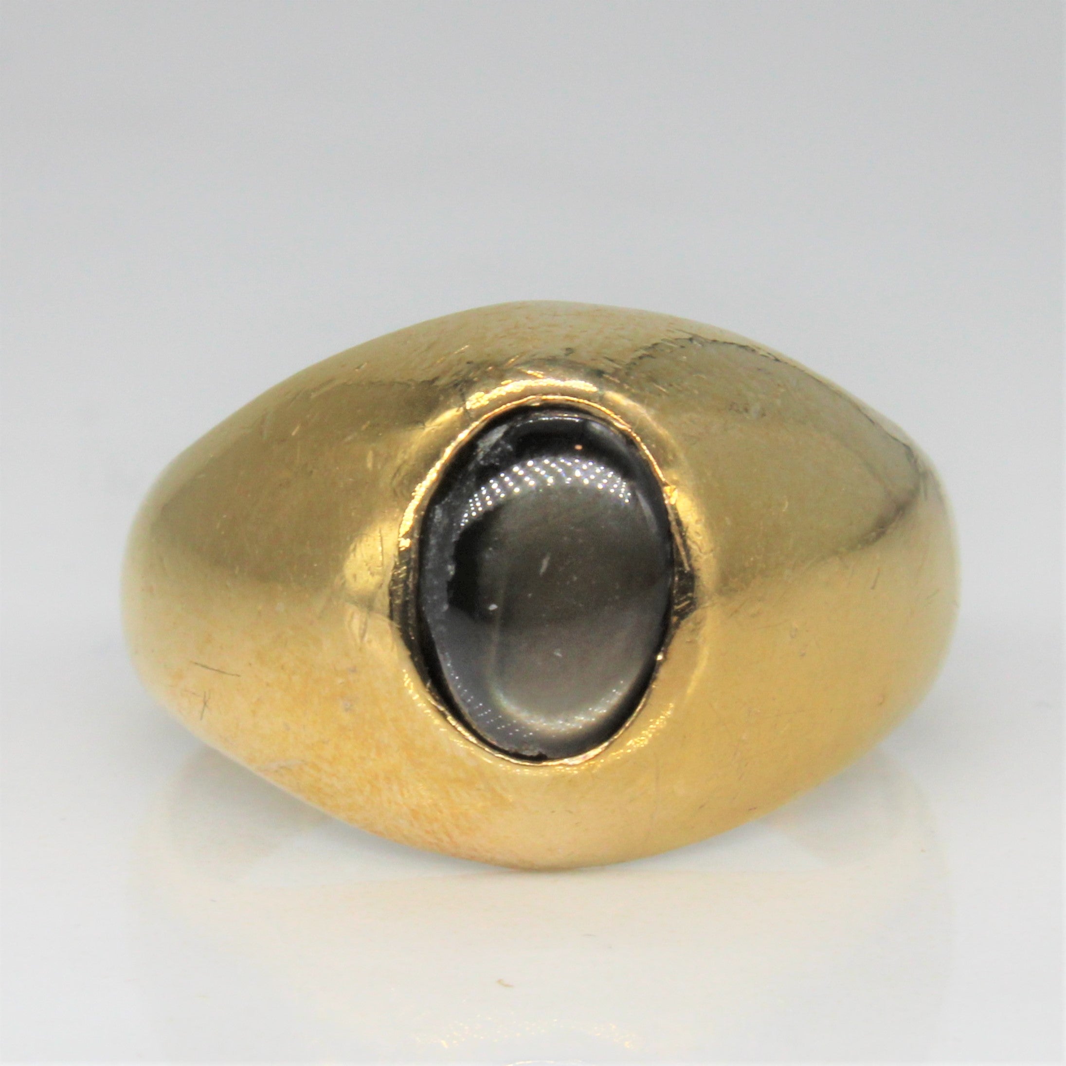 Black Star Sapphire Bezel Set Ring | 1.85ct | SZ 7.75 |