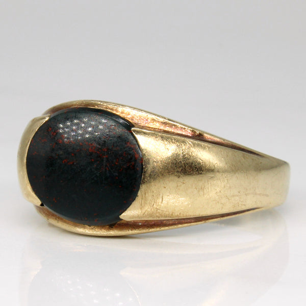 Tapered Bloodstone Ring | 2.15ct | SZ 10 |
