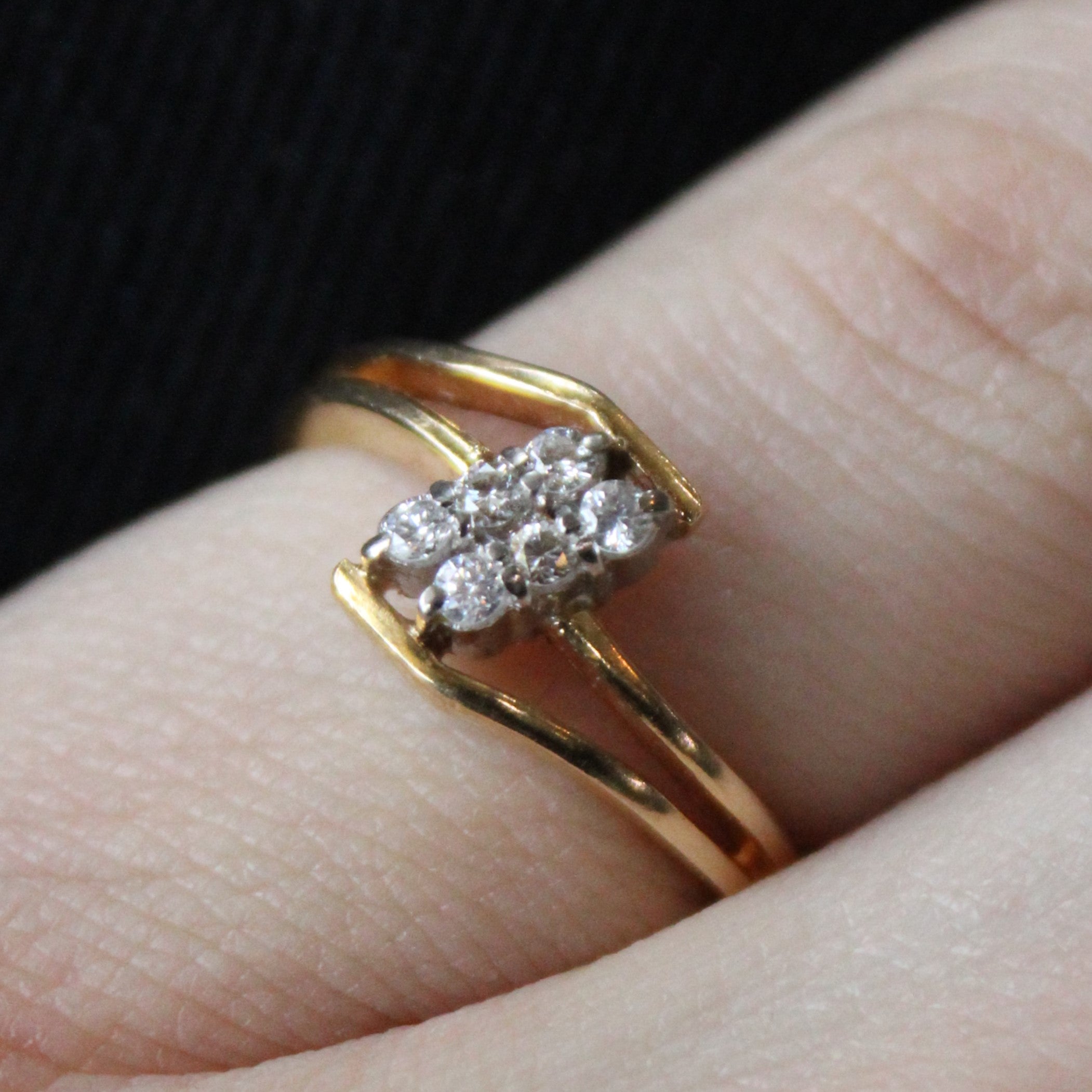 Diamond Waterfall Ring | 0.13ctw | SZ 6 |