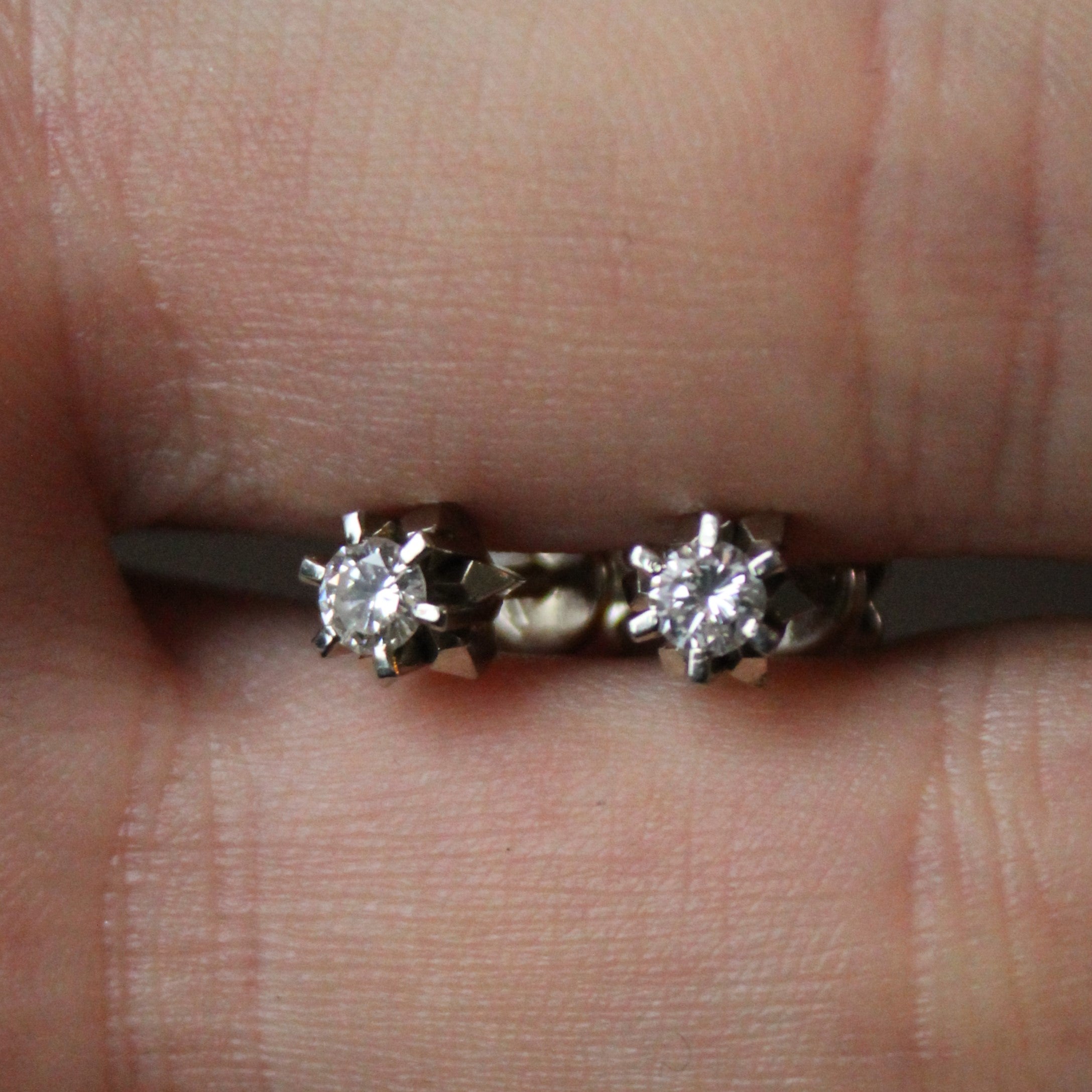 Six Prong Set Diamond Stud Earrings | 0.30ctw |