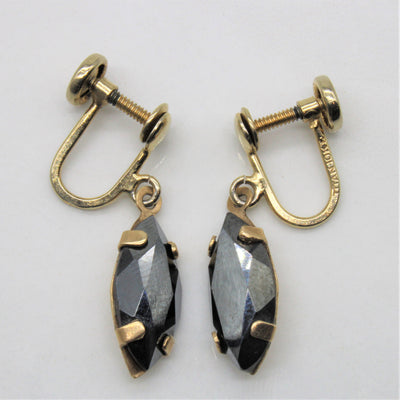 Clip On Hematite Drop Earrings | 3.50ctw |
