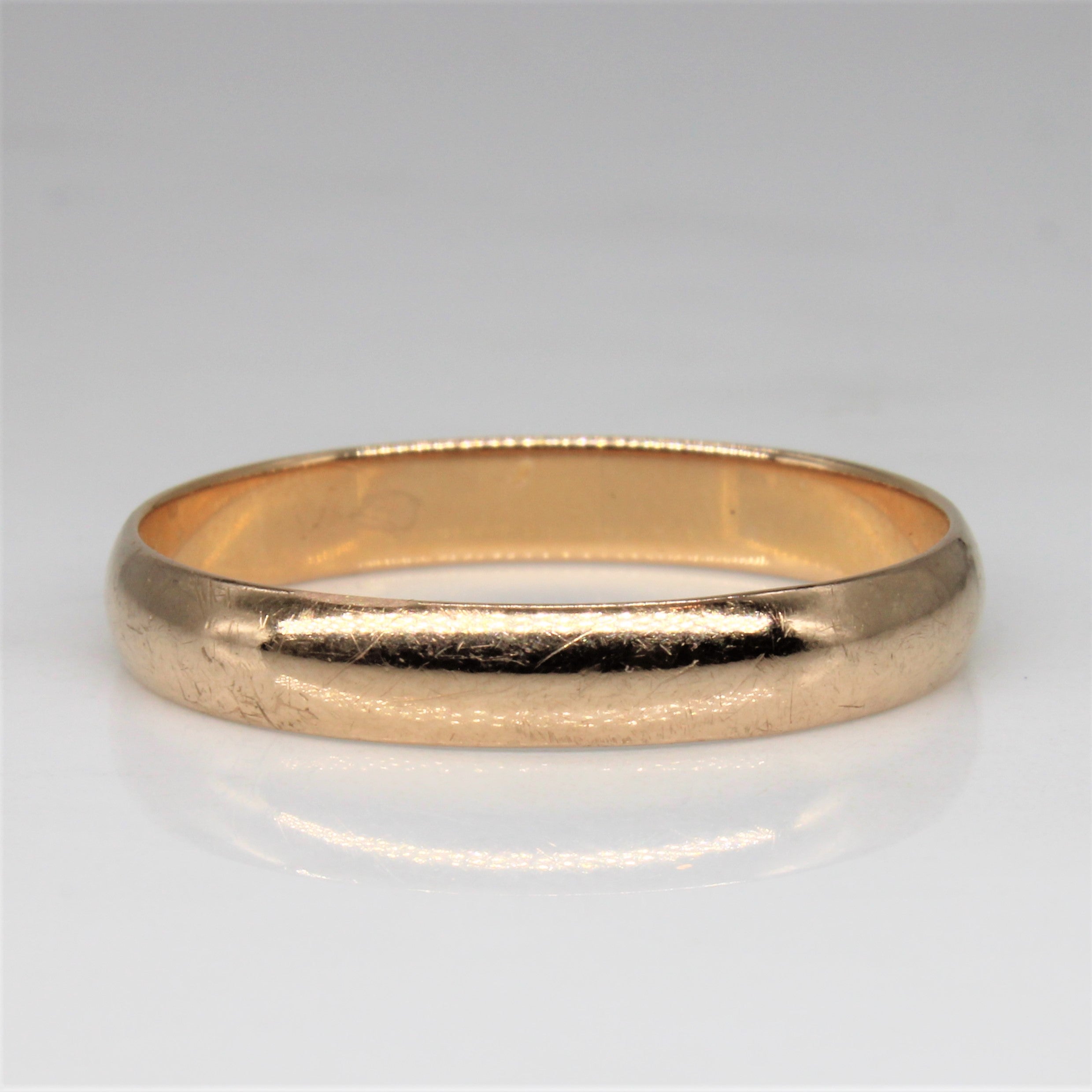 Plain Yellow Gold Band | SZ 14 |