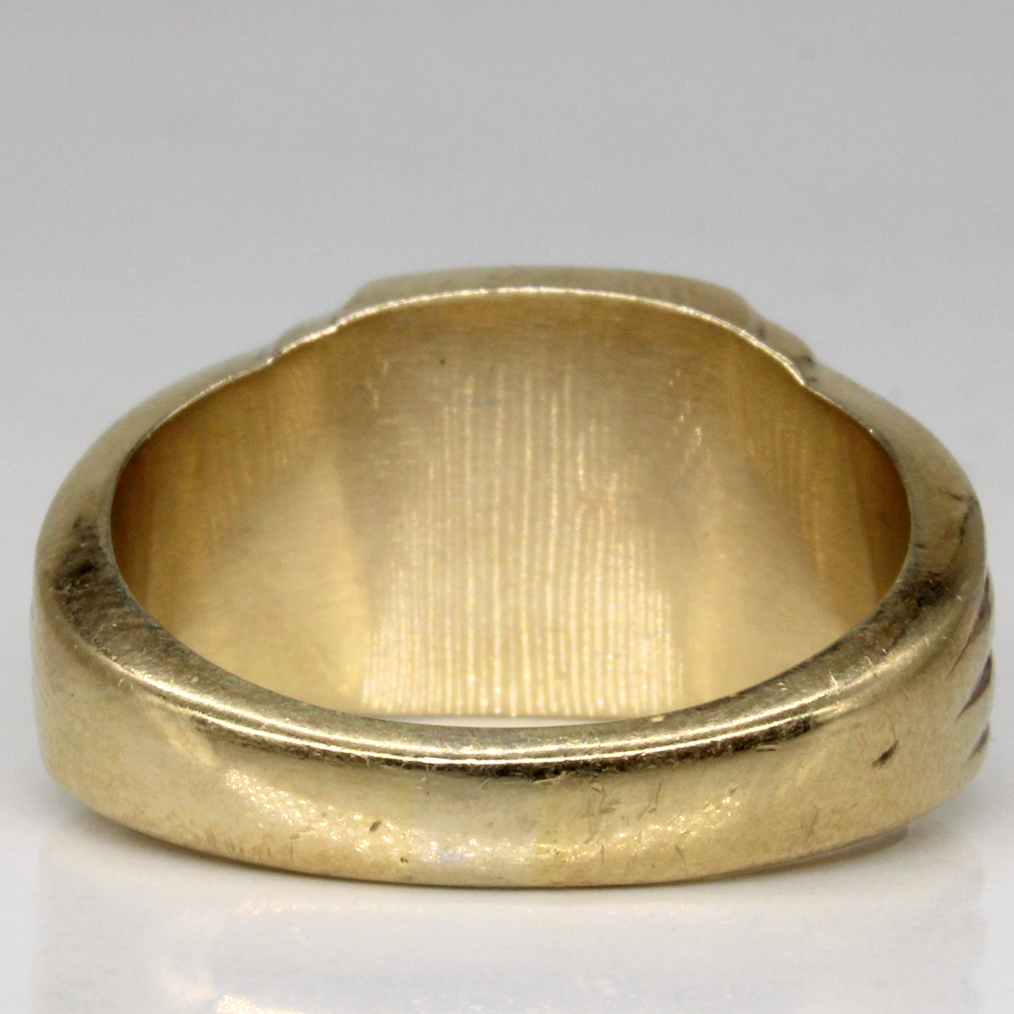 Diamond 'R.B.' Signet Ring | 0.01ct | SZ 10 |