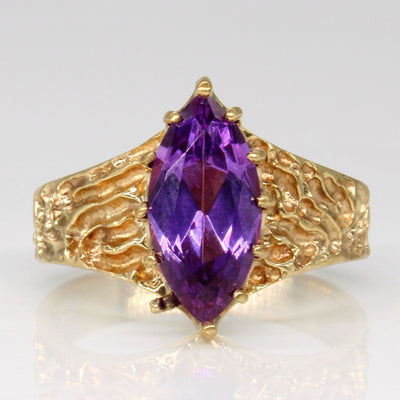 Synthetic Purple Sapphire Cocktail Ring | 1.75ct | SZ 5.75 |