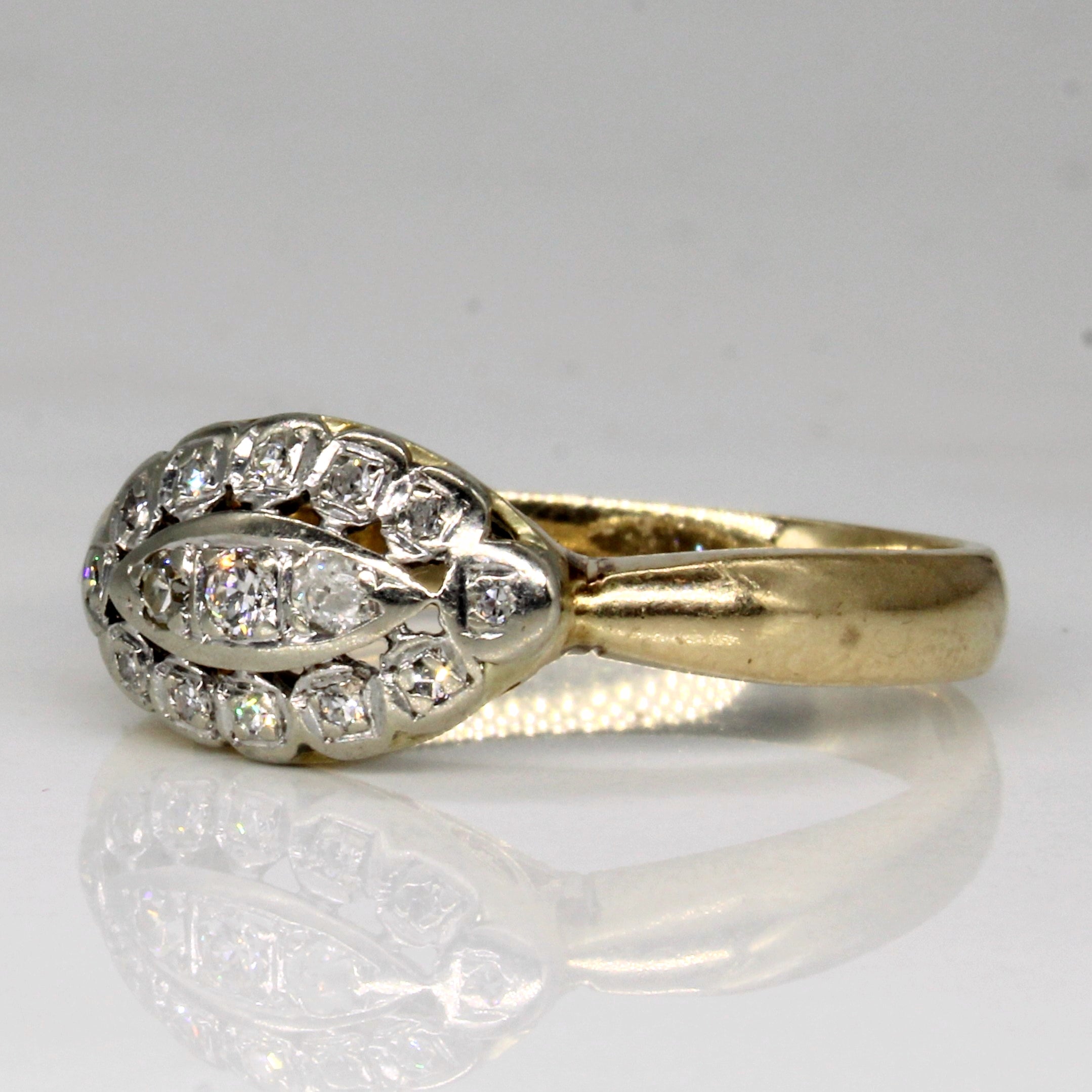 Antique Diamond Engagement Ring | 0.22ctw | SZ 9.5 |