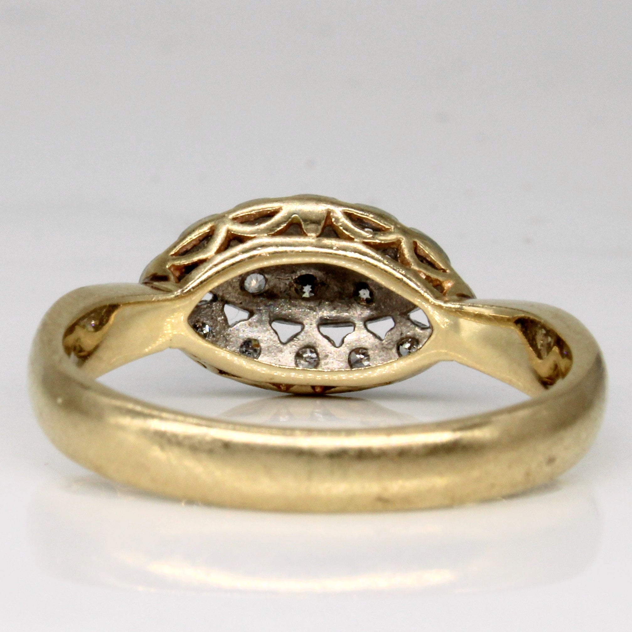 Antique Diamond Engagement Ring | 0.22ctw | SZ 9.5 |