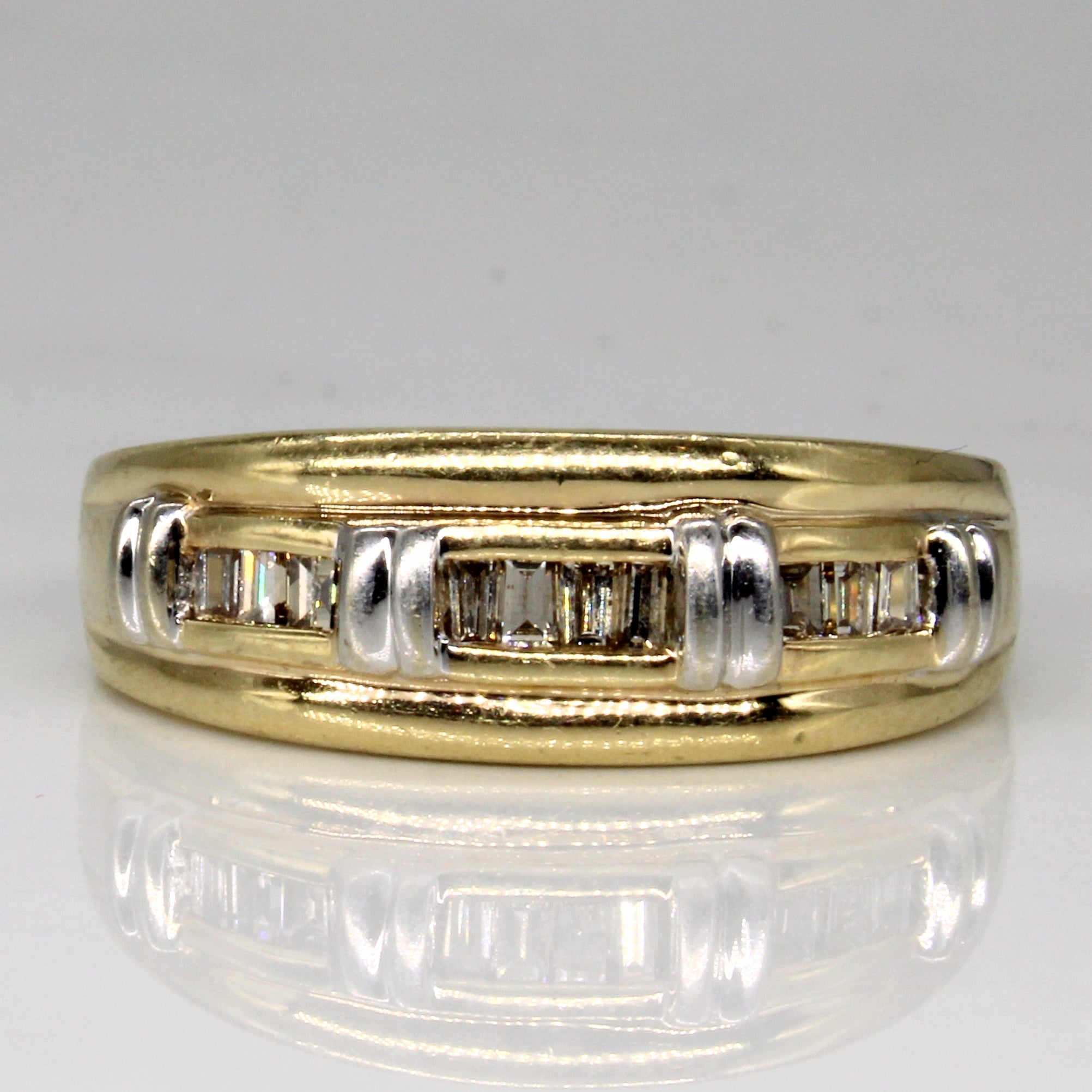 Baguette Cut Diamond Ring | 0.27ctw | SZ 8.5 |
