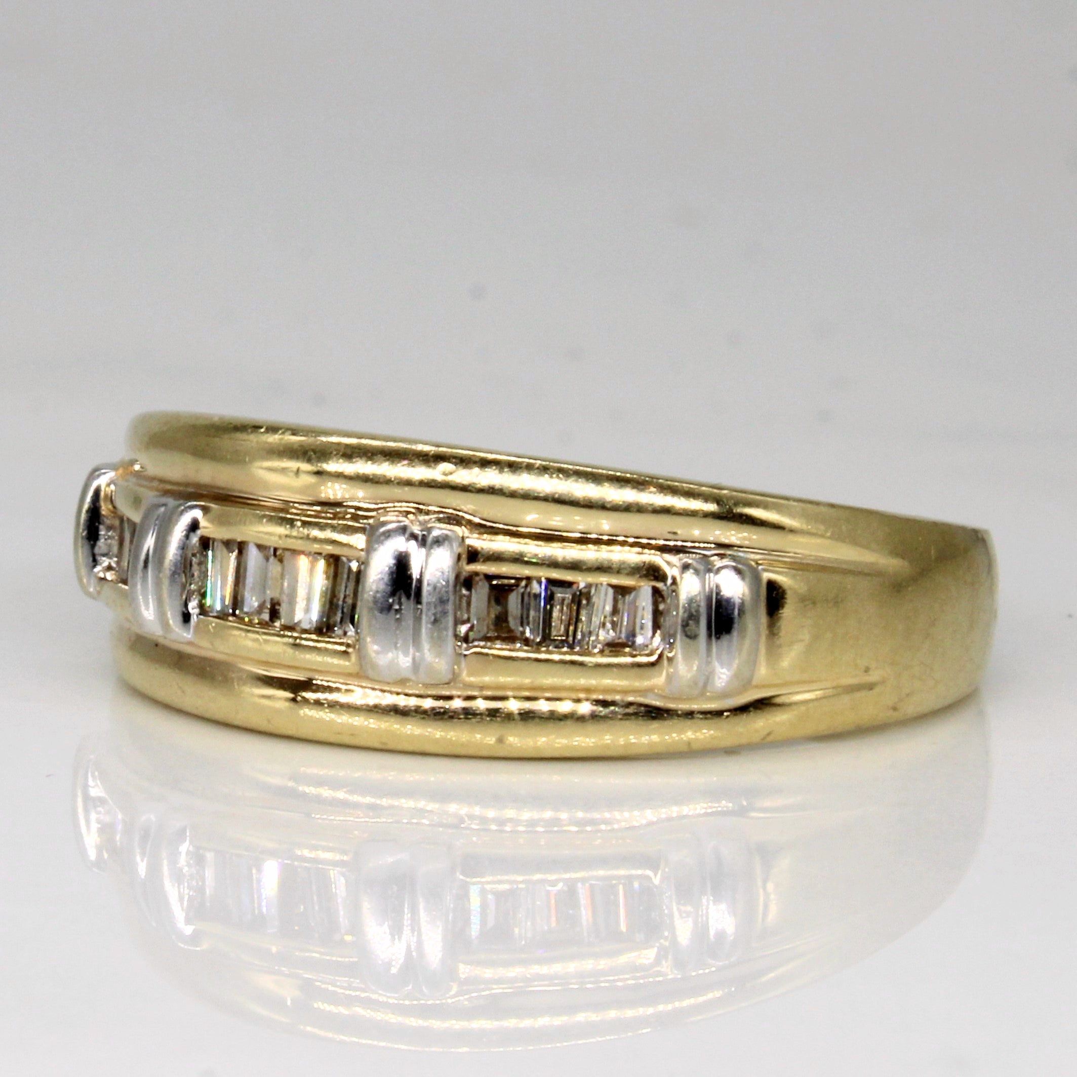 Baguette Cut Diamond Ring | 0.27ctw | SZ 8.5 |