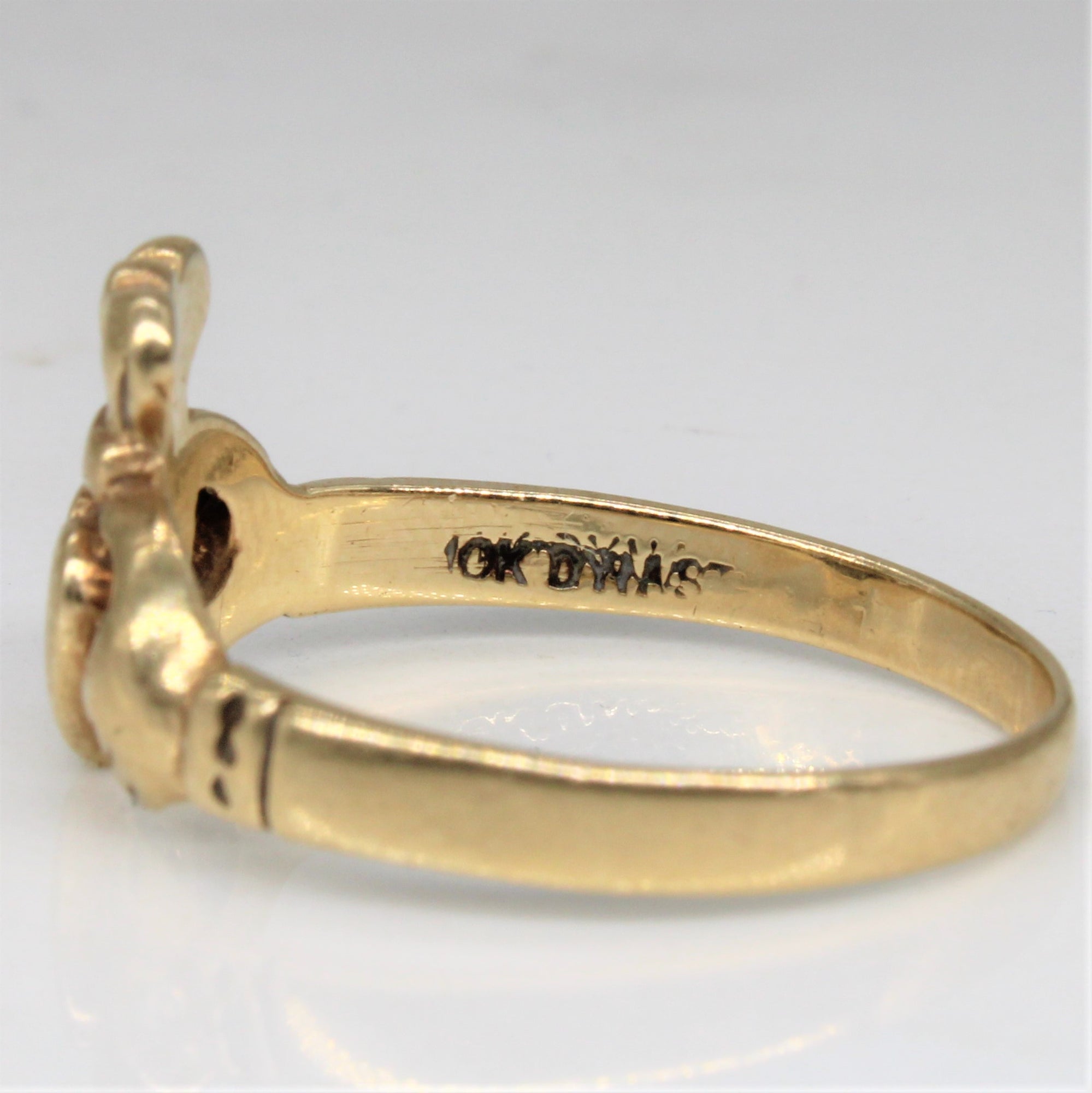 Yellow Gold Claddagh Ring | SZ 7.75 |