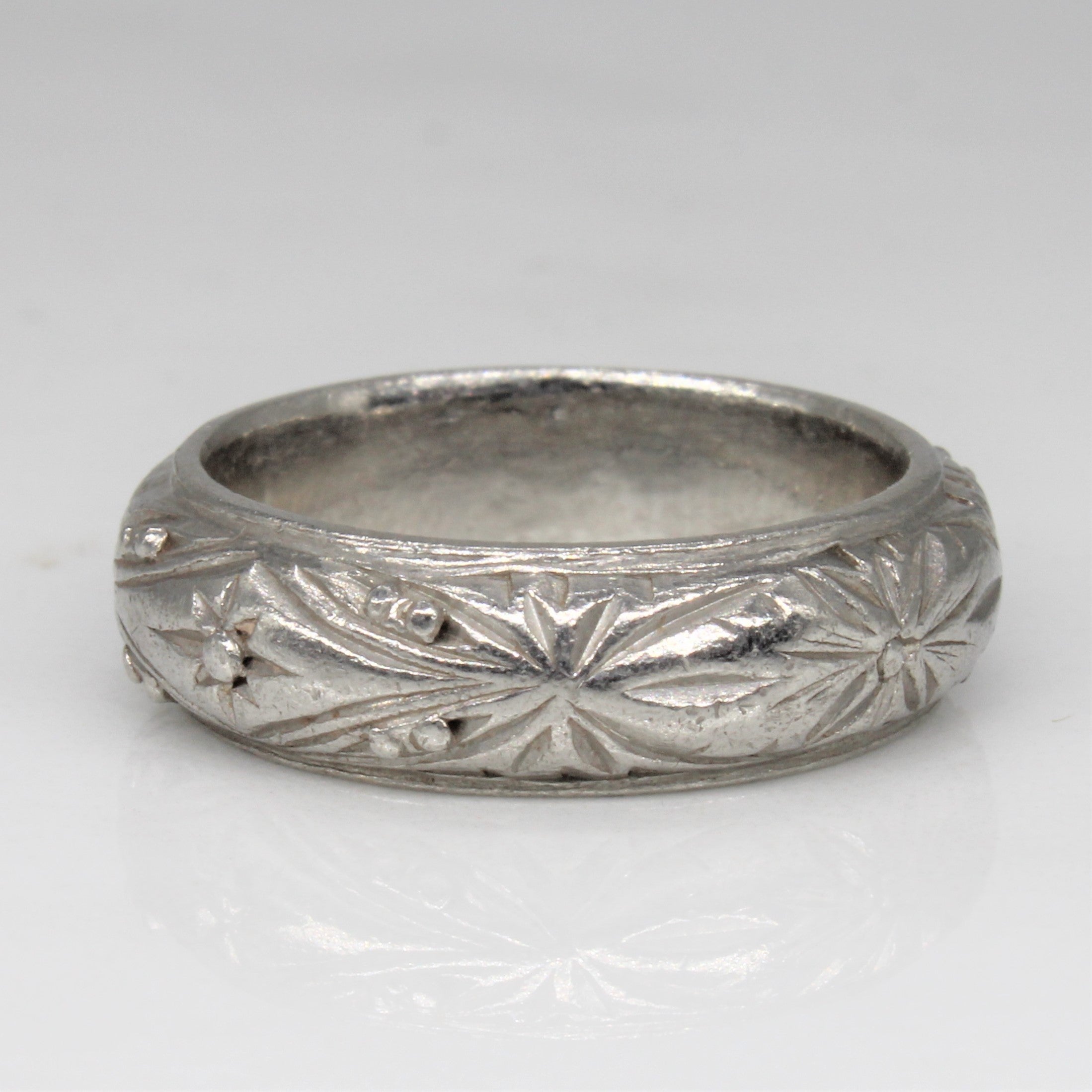 Ornate Platinum Band | SZ 6 |