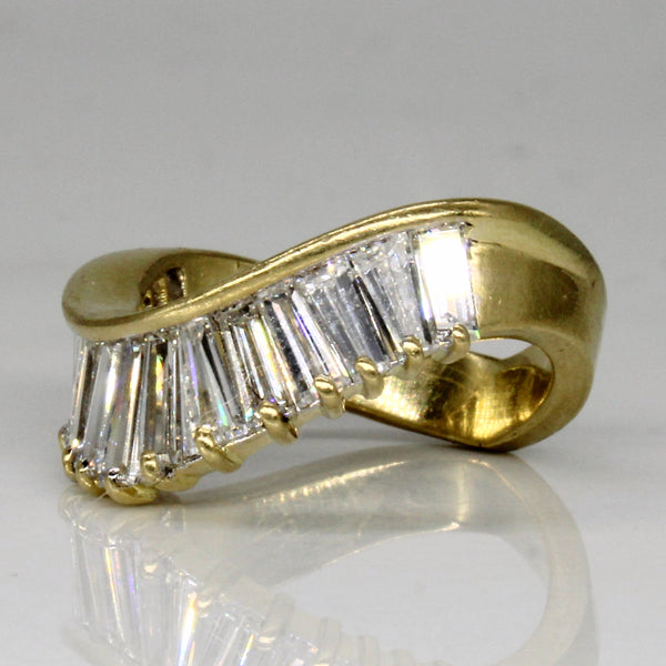 Diamond V Shaped Ring | 1.00ctw | SZ 3.25 |