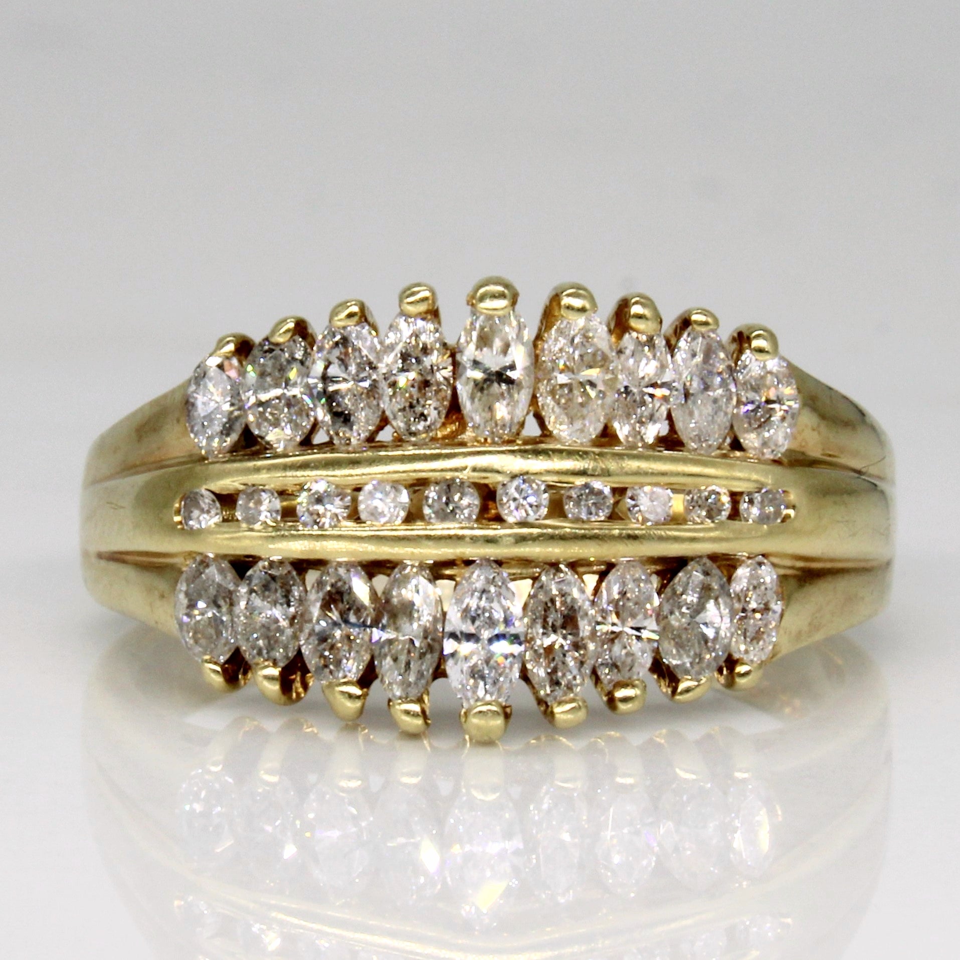 Diamond Cocktail Ring | 1.00ctw | SZ 8.75 |
