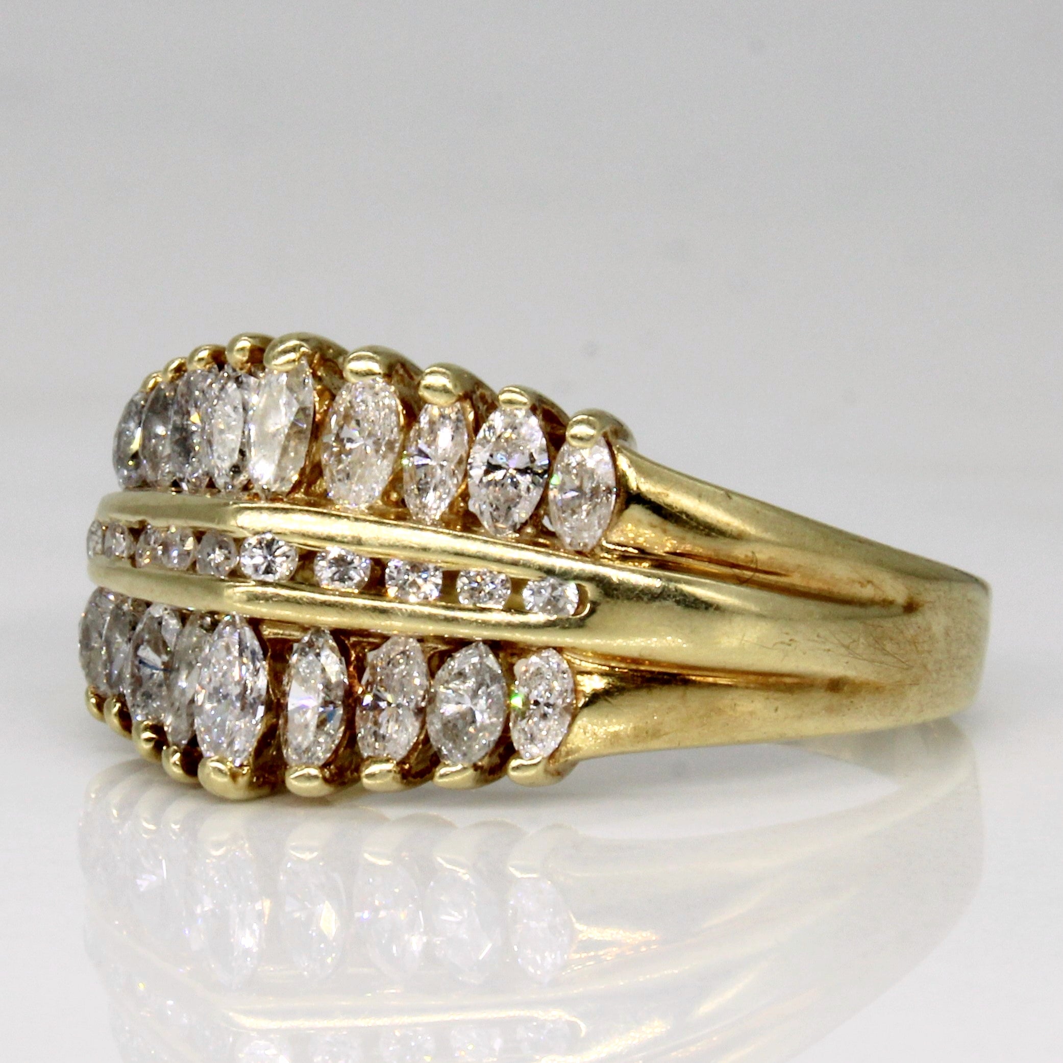 Diamond Cocktail Ring | 1.00ctw | SZ 8.75 |