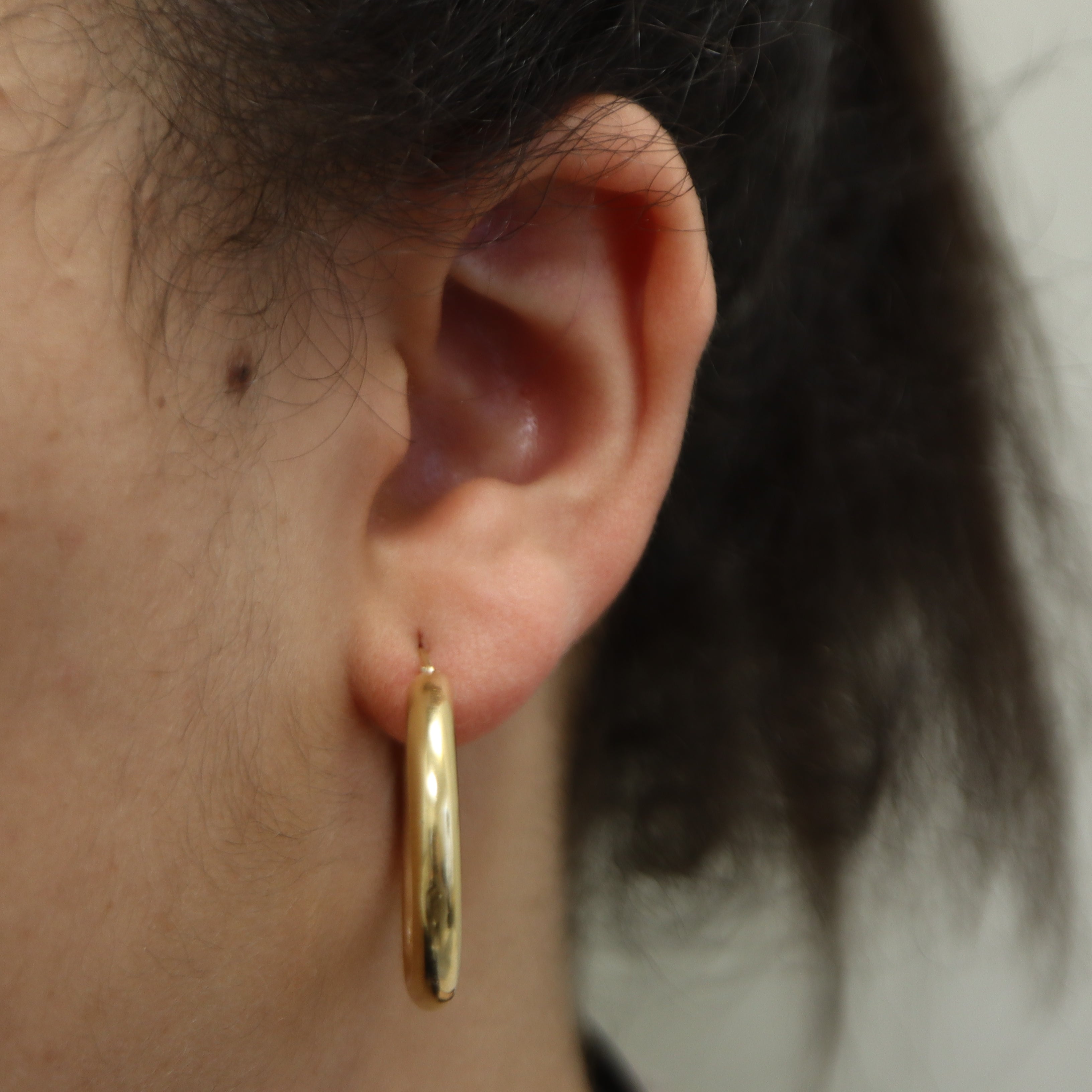 Yellow Gold Hoop Earrings |