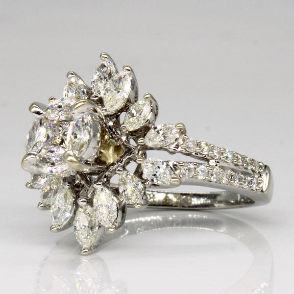 Multi Cut Diamond Engagement Ring | 1.54ctw | SZ 7 |