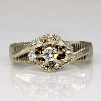 Bypass Diamond Ring | 0.17ctw | SZ 5 |