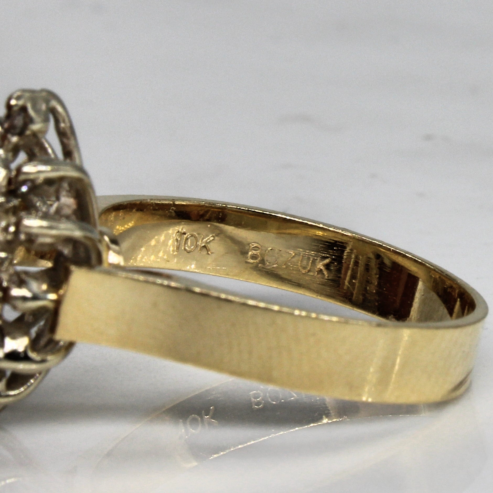 Sapphire & Diamond Cluster Ring | 0.15ct, 0.15ctw | SZ 6.75 |