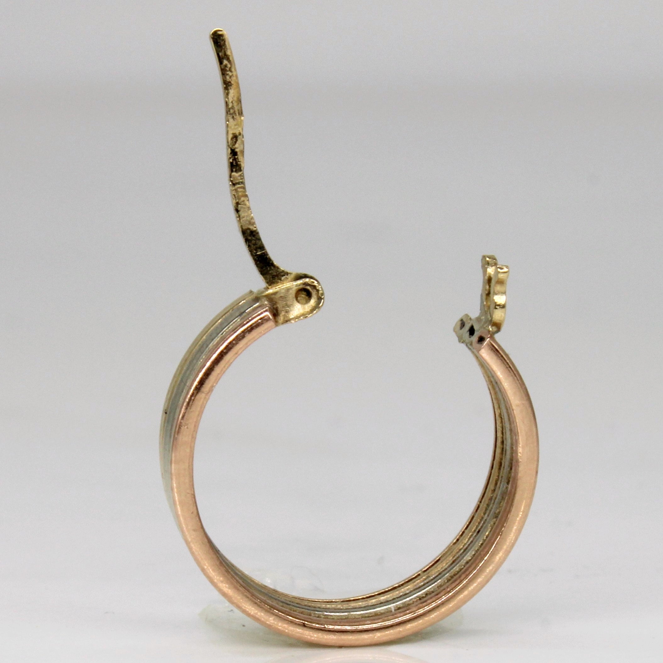 Tri Tone Grooved Hoops |