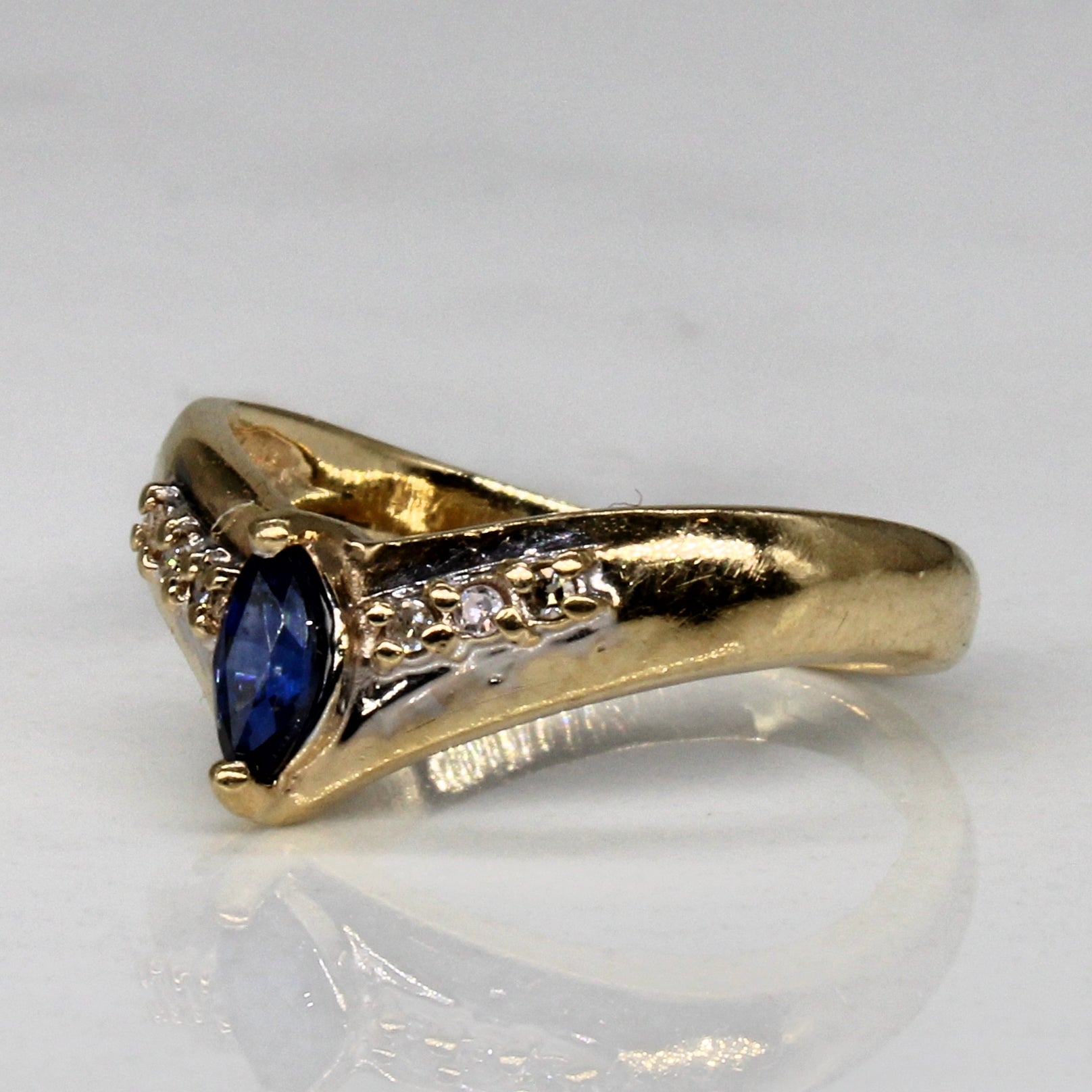 Sapphire & Diamond Ring | 0.10ct, 0.03ctw | SZ 3 |