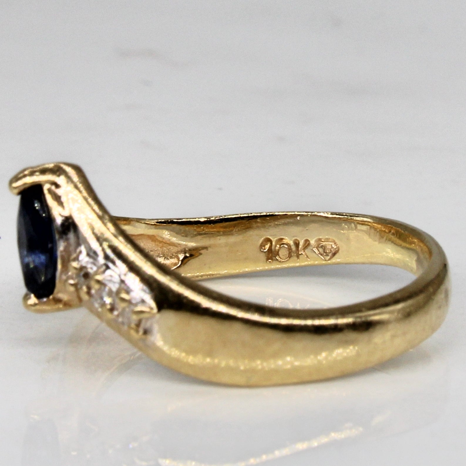 Sapphire & Diamond Ring | 0.10ct, 0.03ctw | SZ 3 |