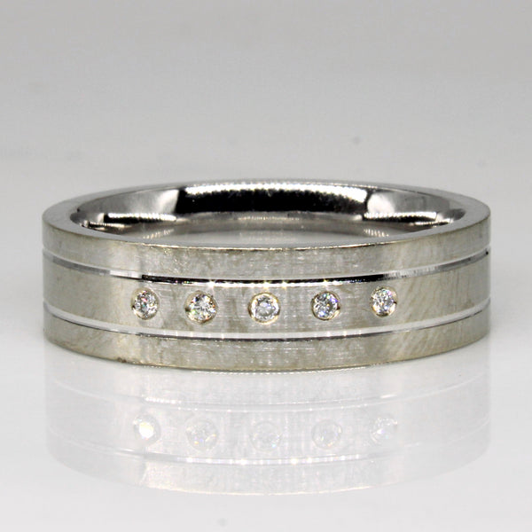 Flush Set Diamond Ring | 0.05ctw | SZ 10 |