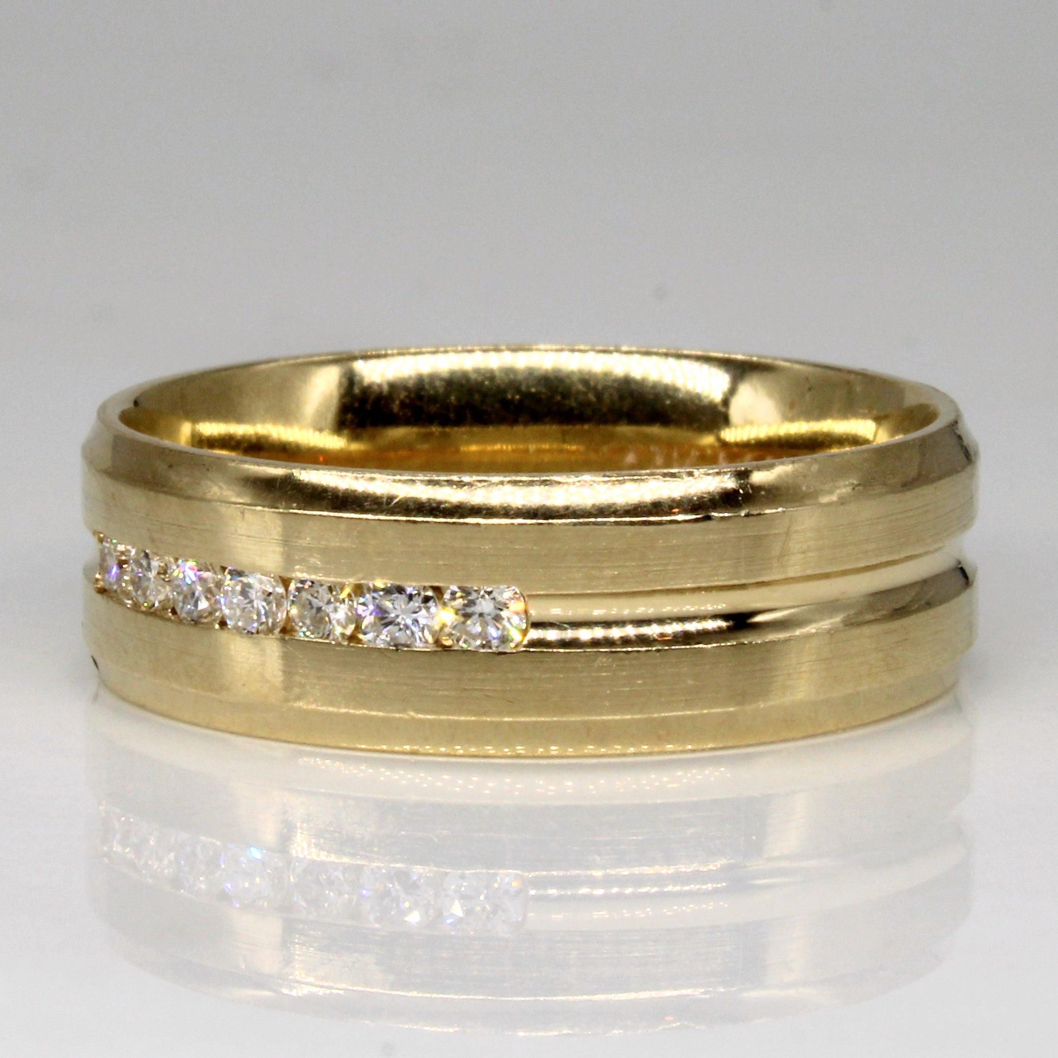 Flush Set Diamond Ring | 0.25ctw | SZ 10.5 |
