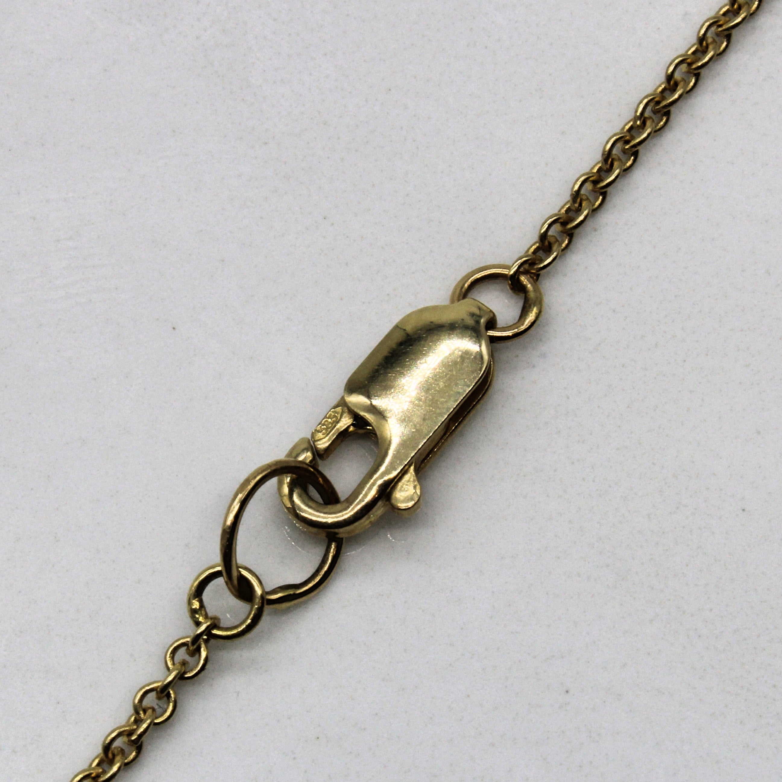 Yellow Gold Abstract Necklace | 18" |
