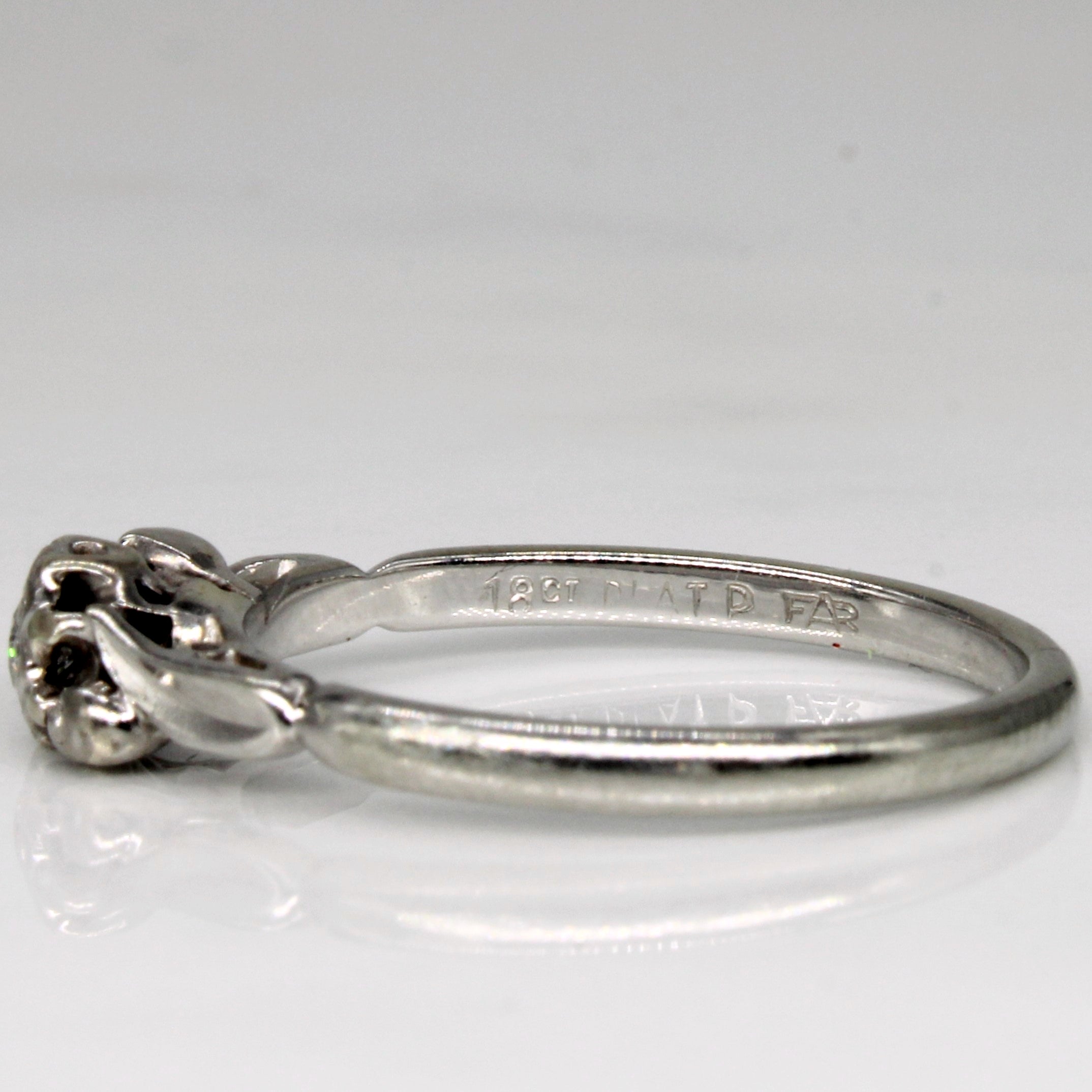 Solitaire Diamond Engagement Ring | 0.08ct | SZ 6.75 |