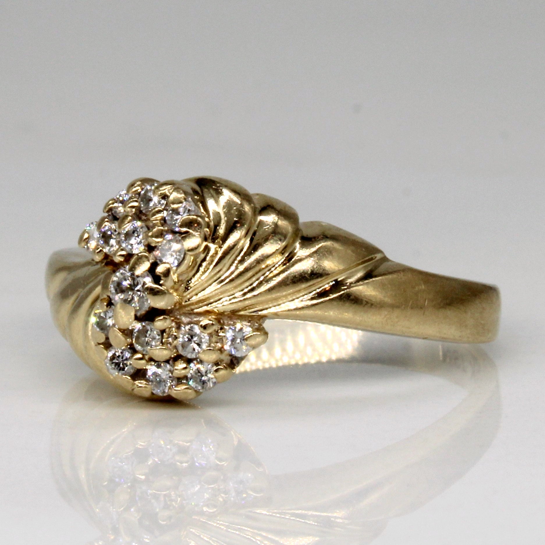 Diamond Waterfall Ring | 0.13ctw | SZ 6.5 |