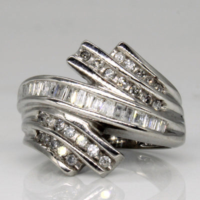 Channel Set Diamond Waterfall Ring | 0.44ctw | SZ 4.75 |