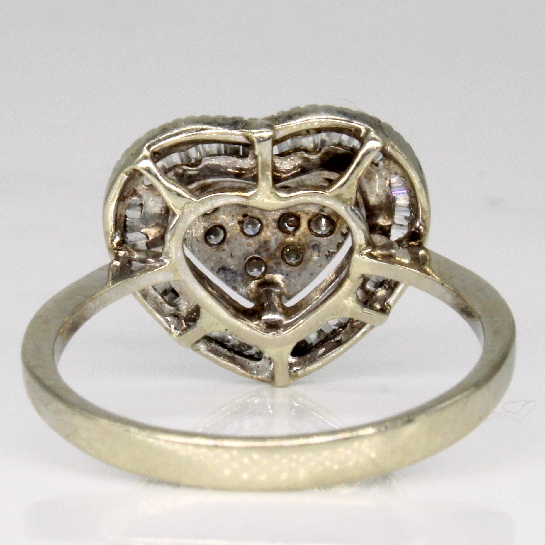 Mixed Cut Diamond Heart Ring | 0.30ctw | SZ 7 |