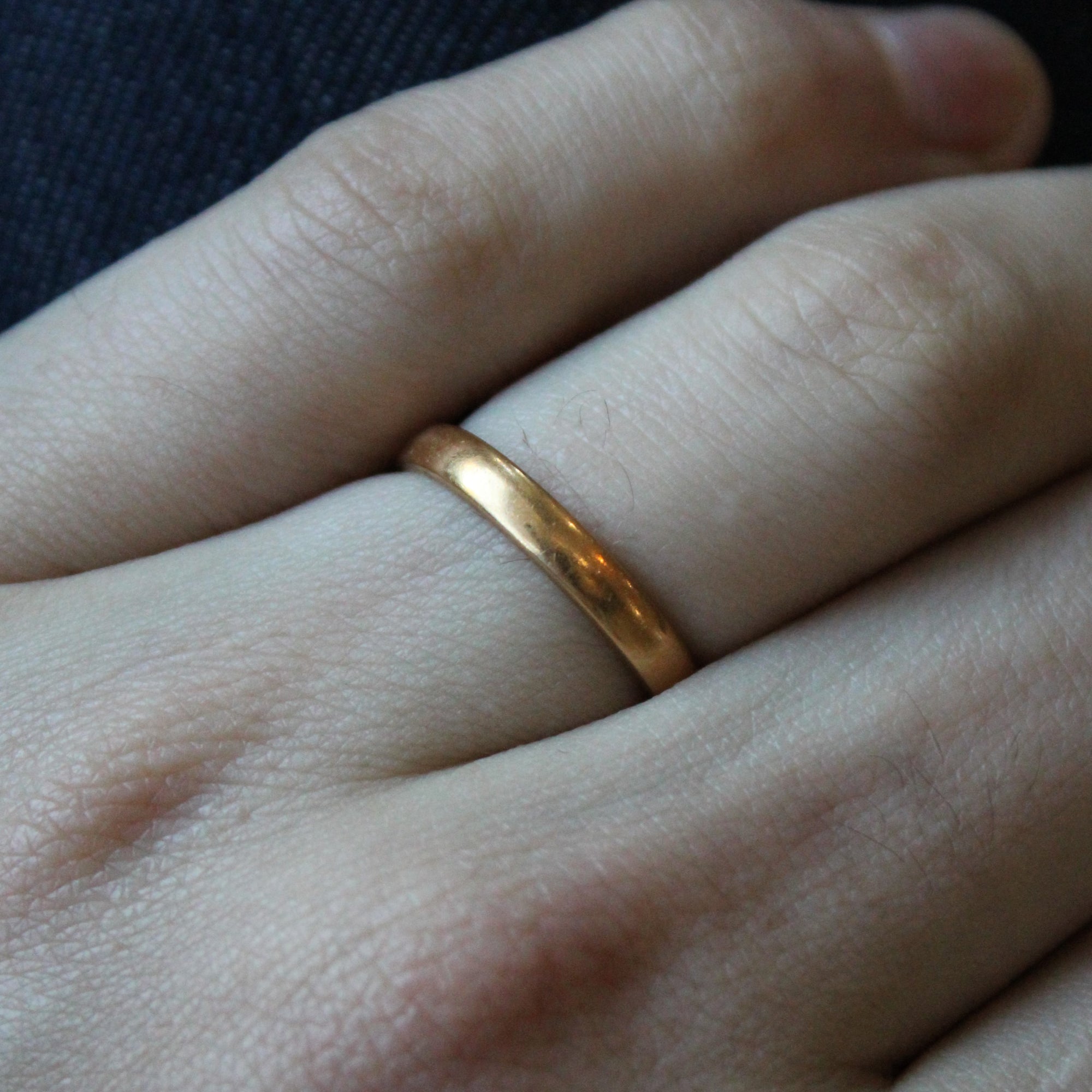 1960s Yellow Gold Band | SZ 7.5 |