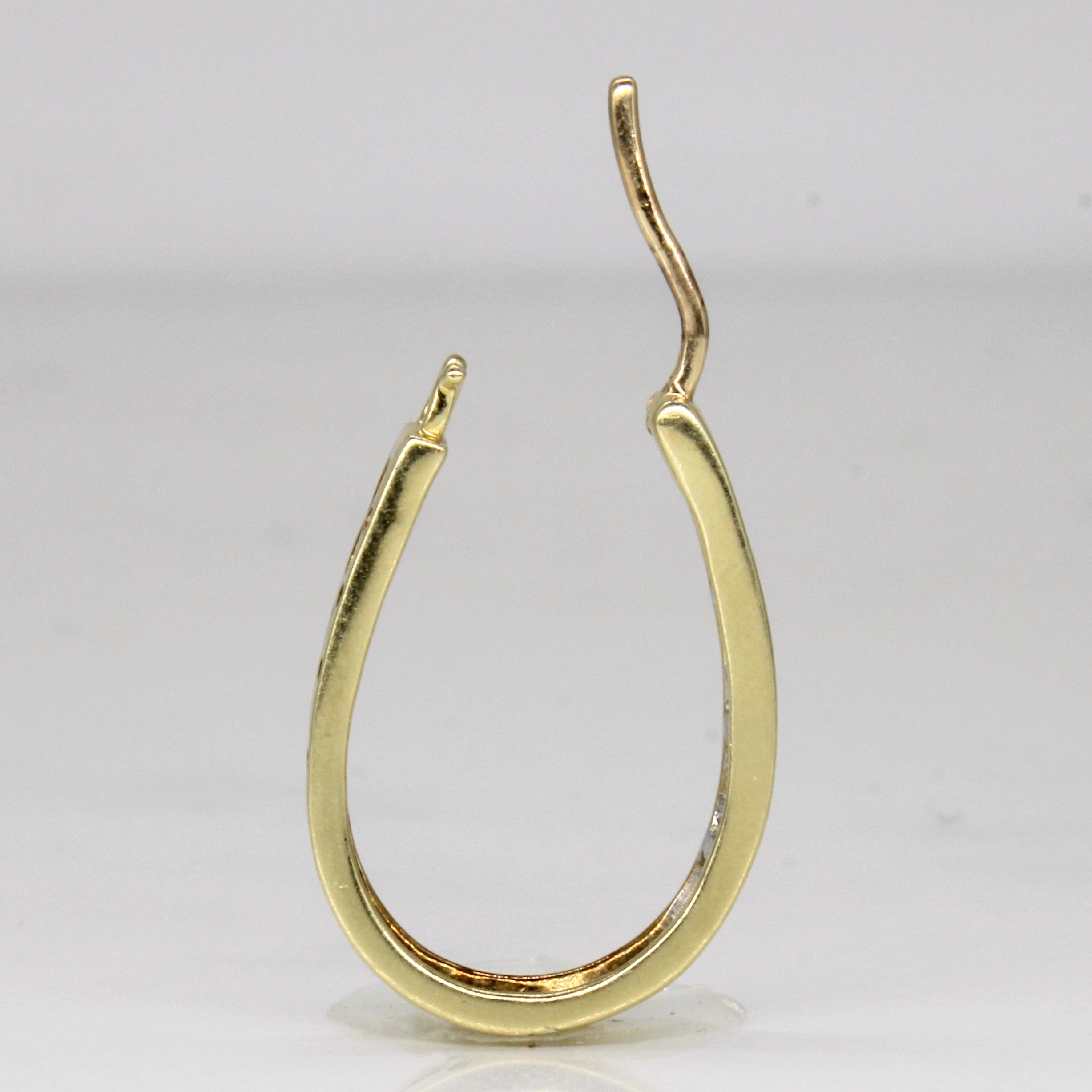 Diamond Oval Hoop Earrings | 0.42ctw |