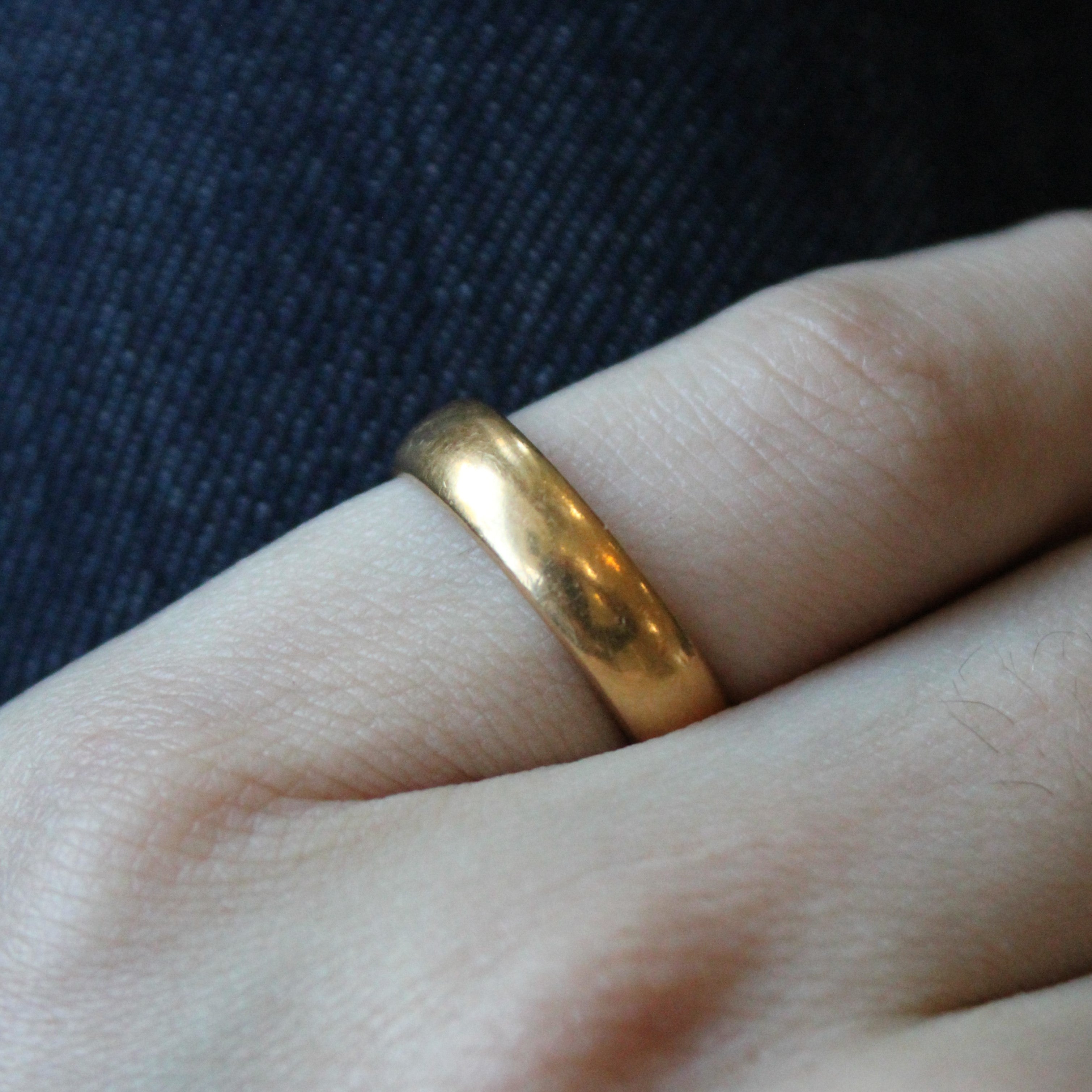 Edwardian Yellow Gold Band | SZ 6.5 |