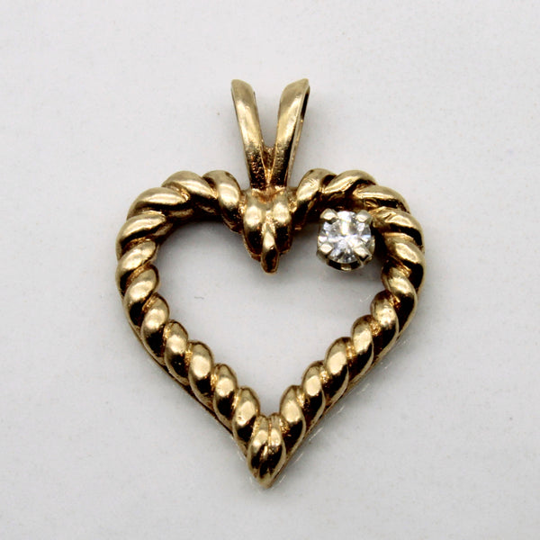 Diamond Heart Pendant | 0.06ct |