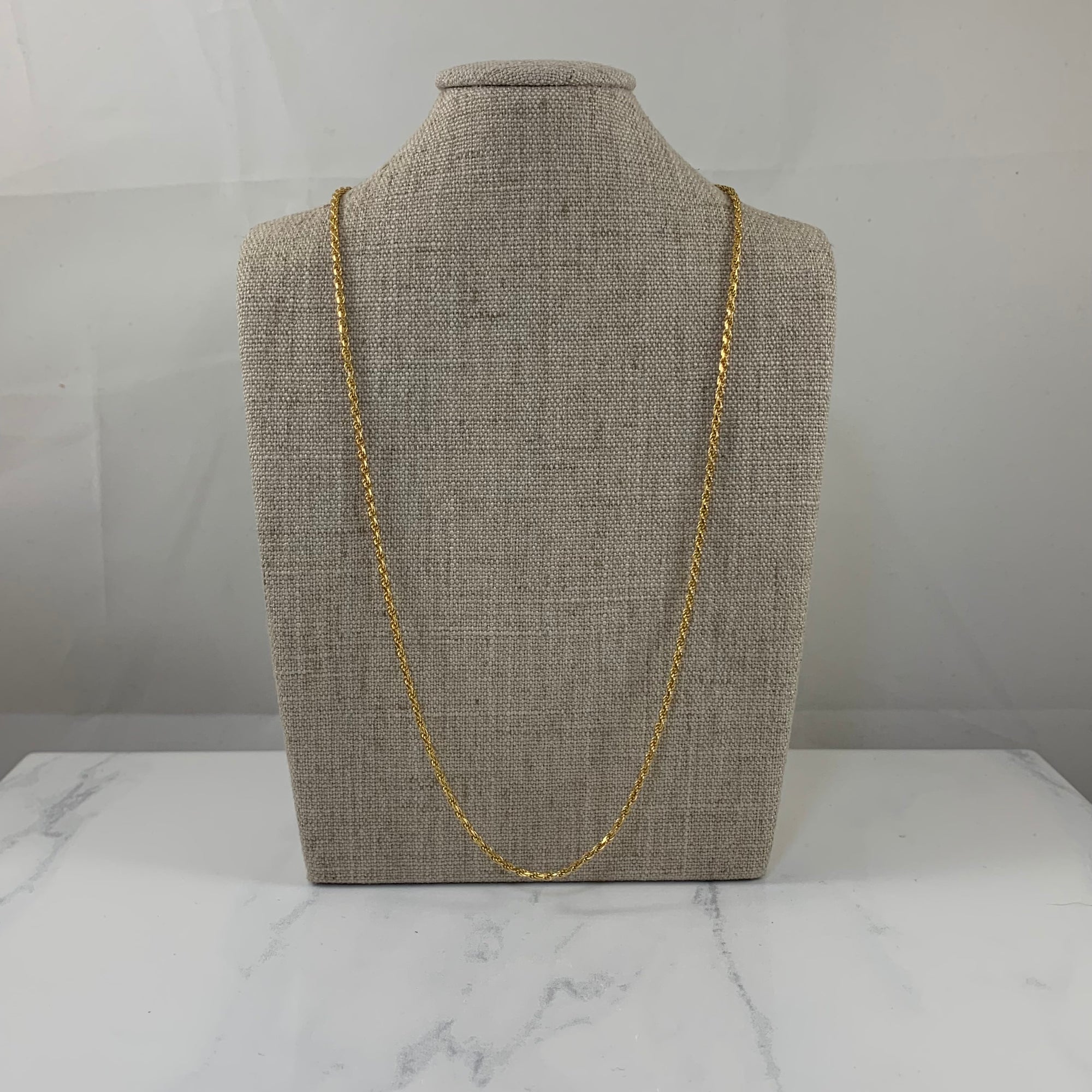 14k Yellow Gold Twisted Serpentine Chain | 18