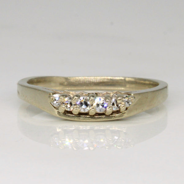 Six Stone Diamond Ring | 0.08ctw | SZ 6 |