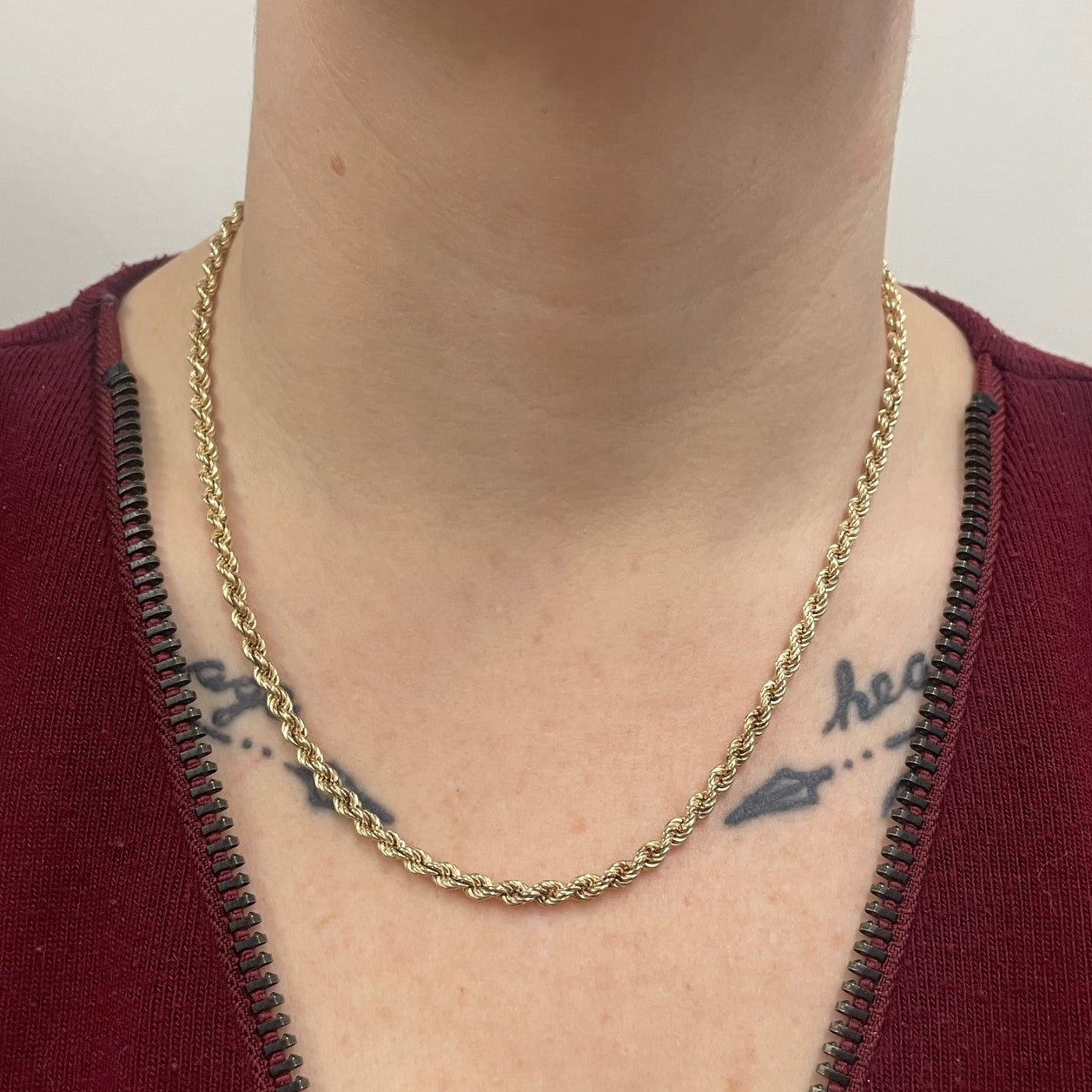 10k Yellow Gold Rope Chain | 18" |